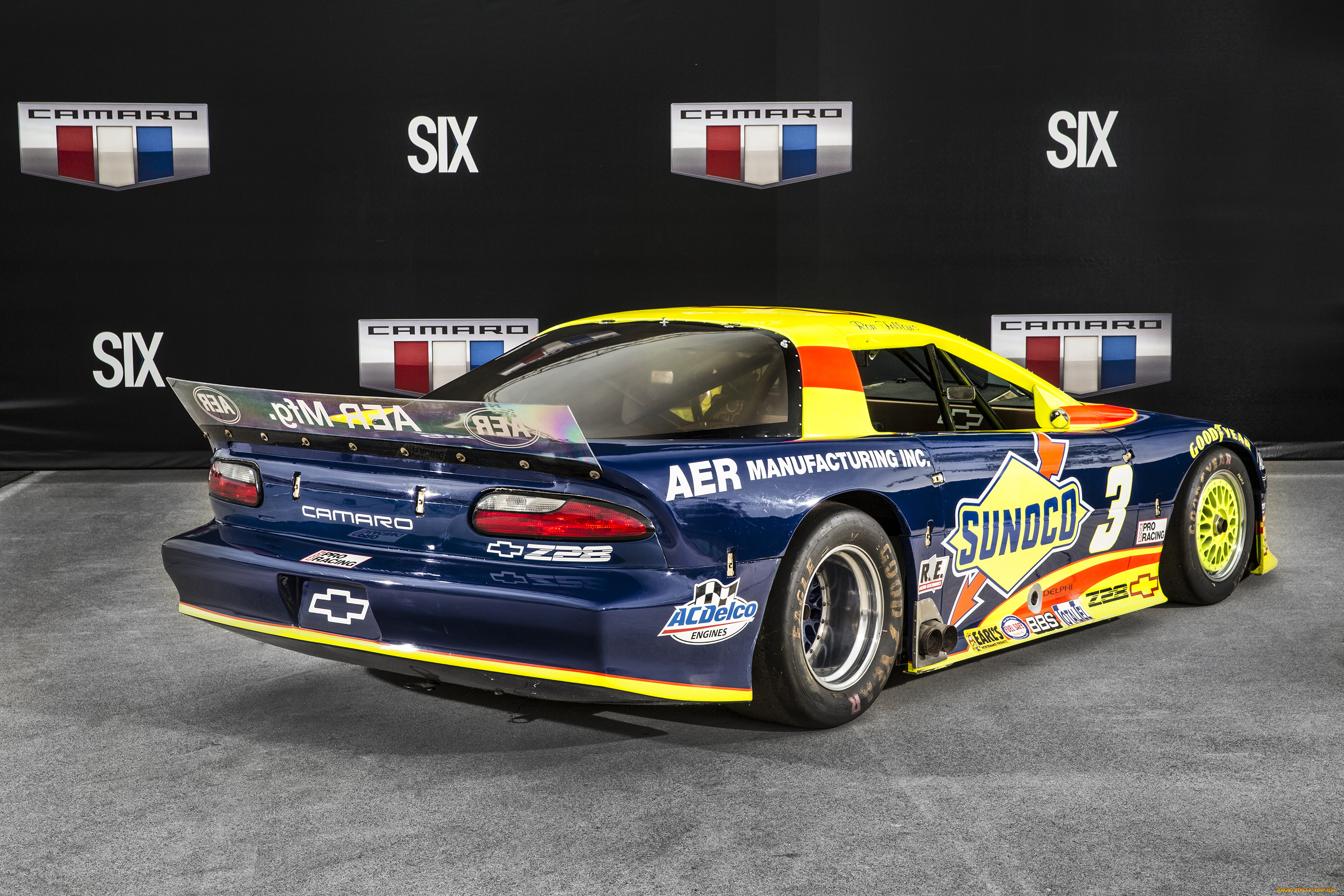chevrolet, camaro, aer, sunoco, trans-am, race, car, автомобили, camaro