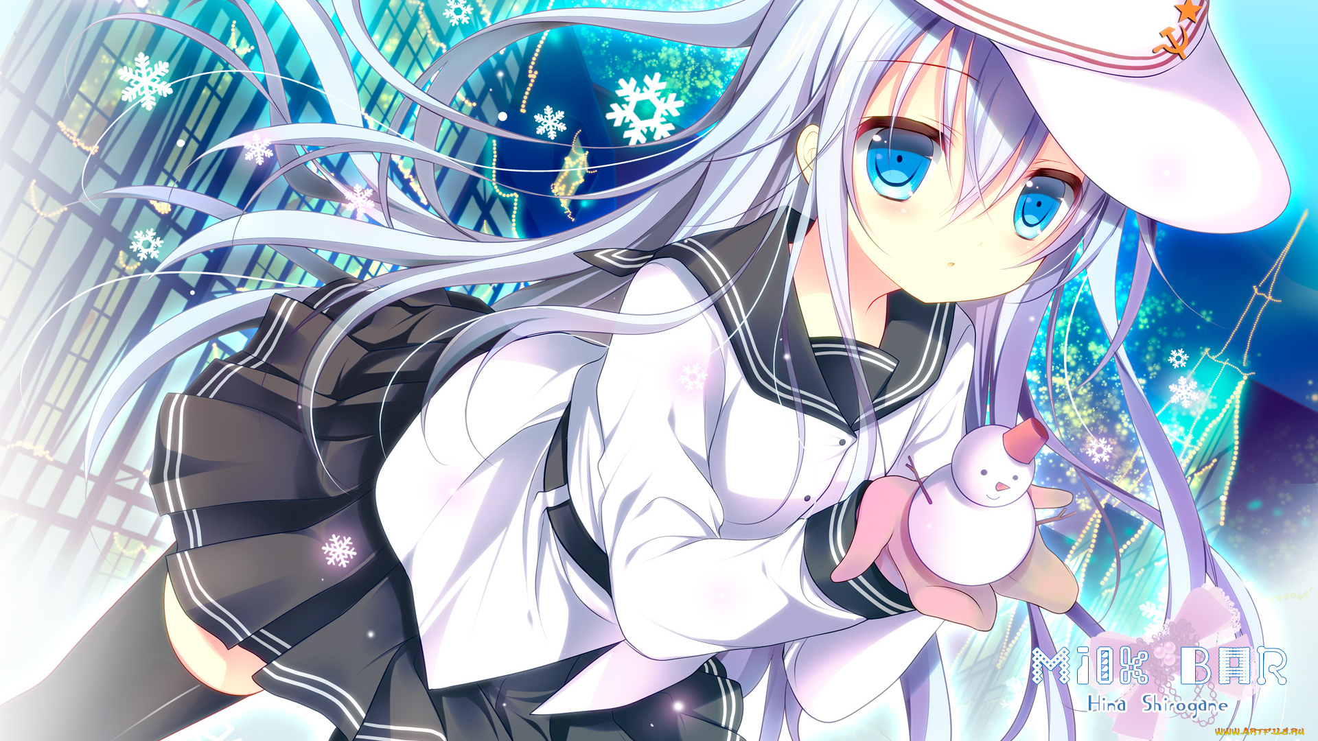 аниме, kantai, collection, фон, взгляд, девушка