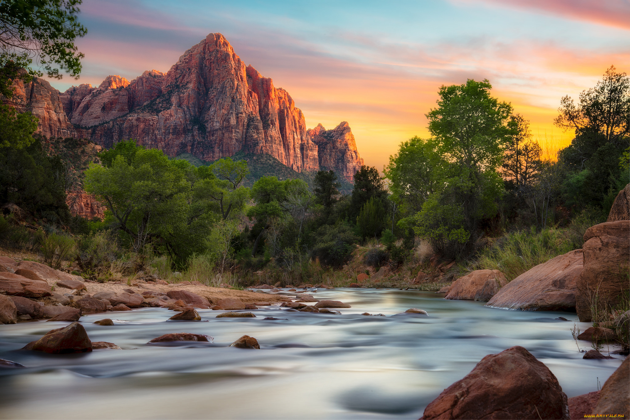 природа, реки, озера, лес, река