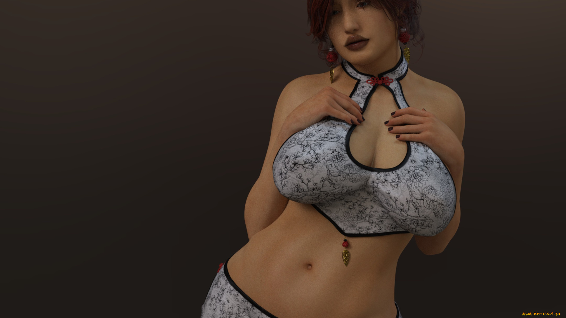 3д, графика, люди, , people, девушка, взгляд, фон