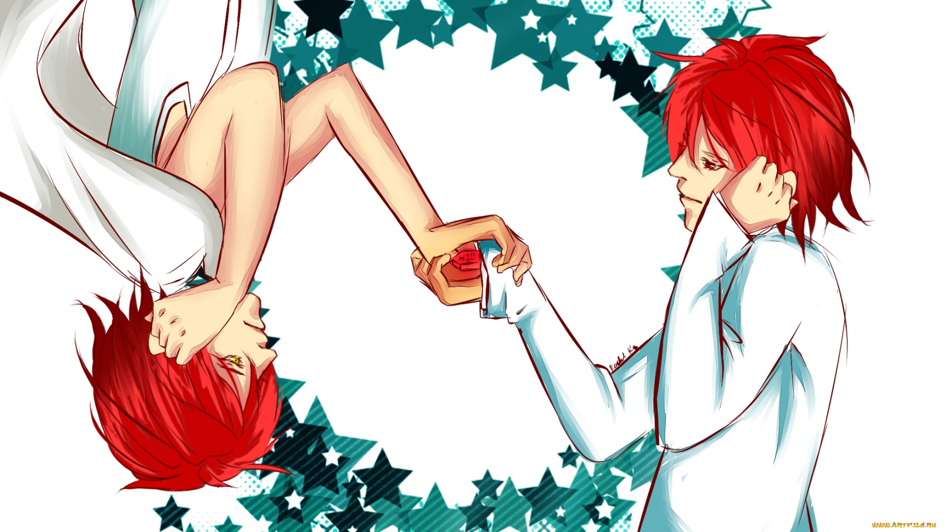 аниме, kuroko, no, baske, двое