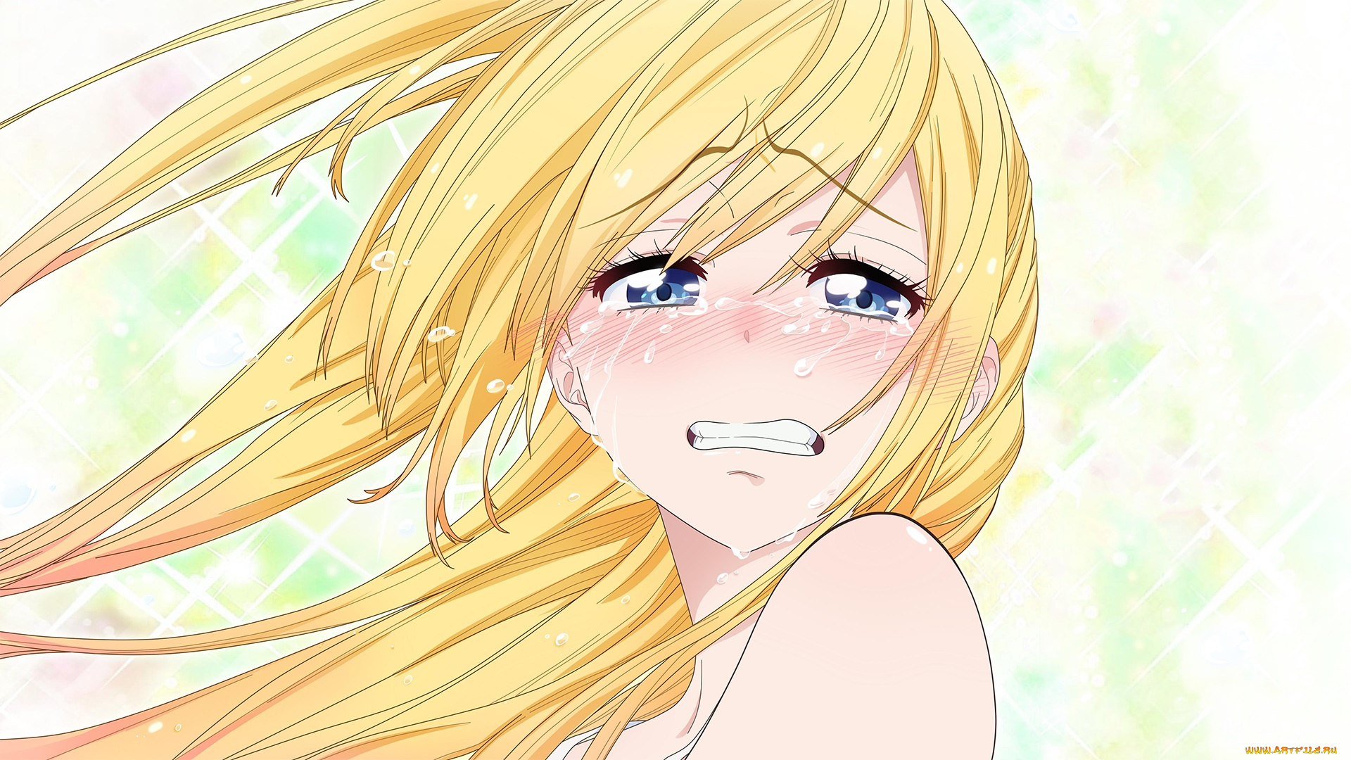 аниме, nisekoi, фон, девушка, взгляд