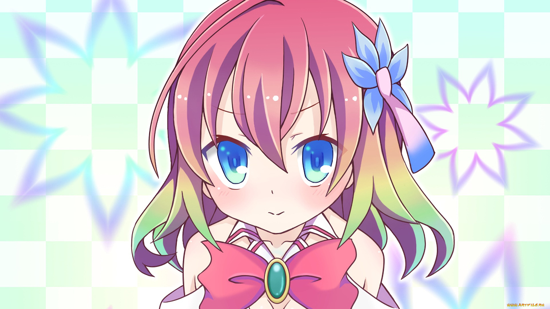 аниме, no, game, no, life, девушка, фон, взгляд