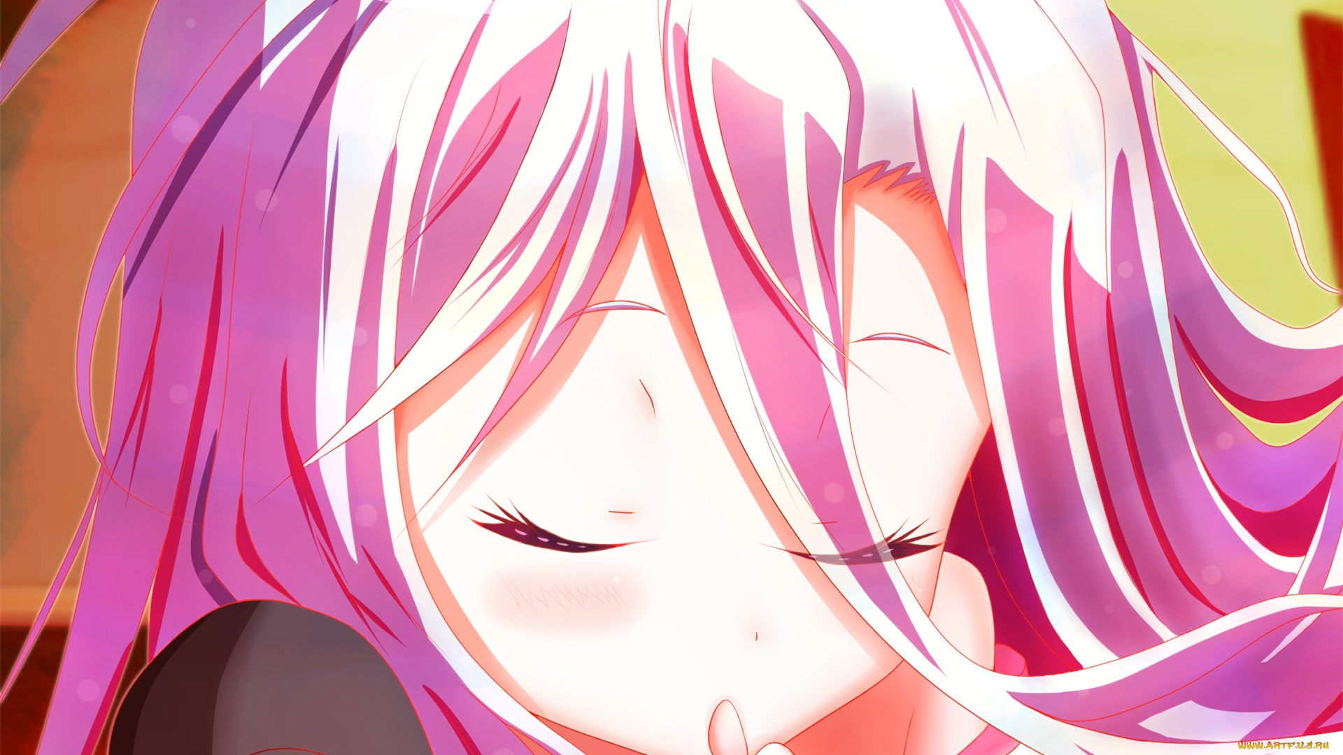 аниме, no, game, no, life, взгляд, фон, девушка