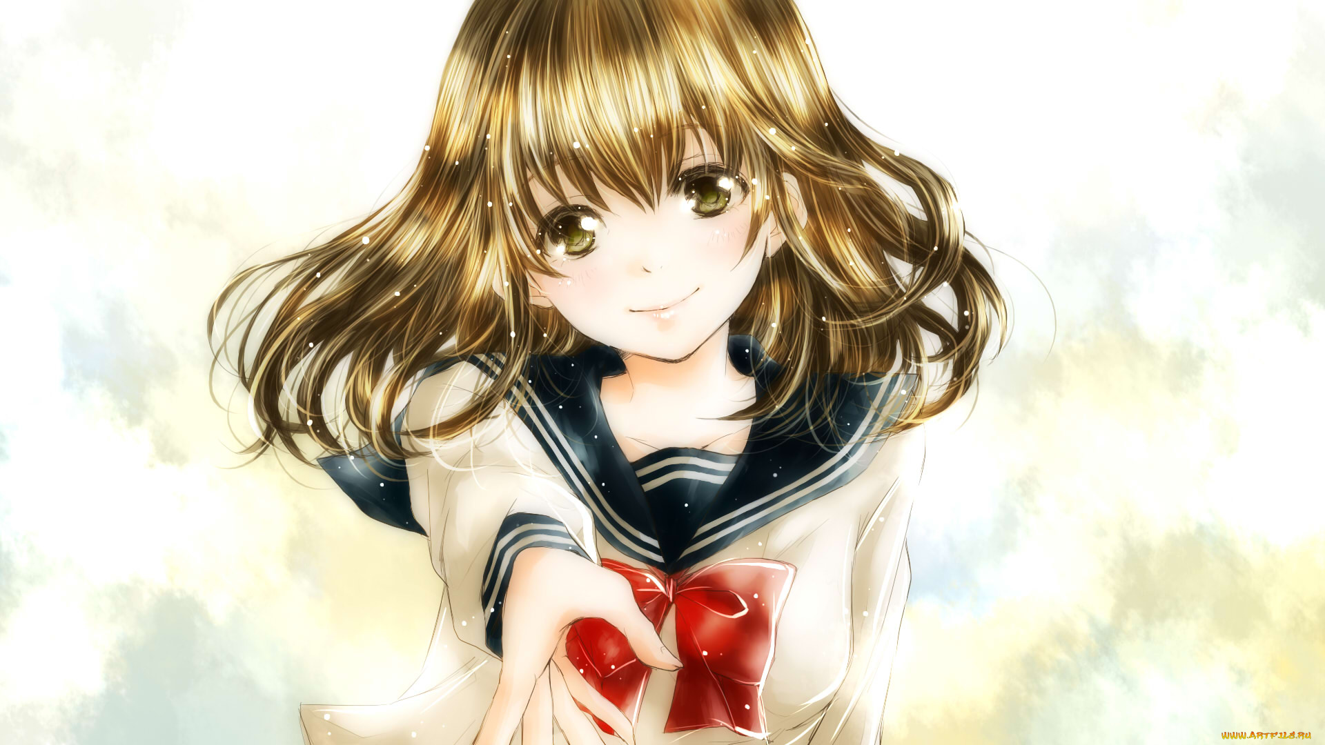 аниме, vocaloid, фон, взгляд, девушка