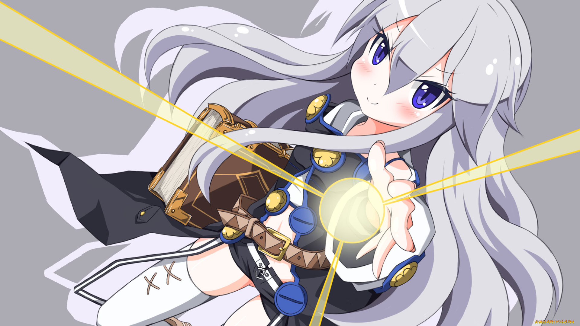 grimoire, of, zero, аниме, фон, взгляд, девушка