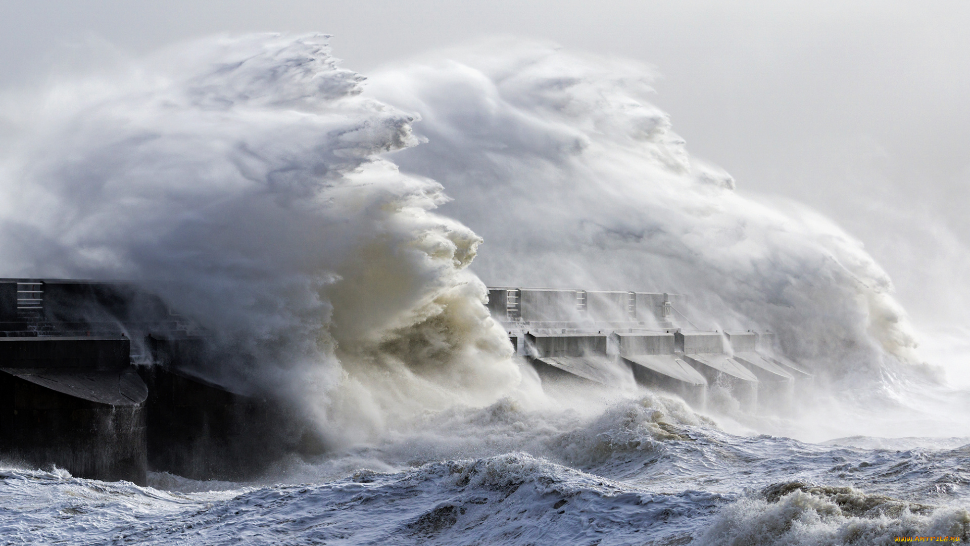 природа, стихия, прибой