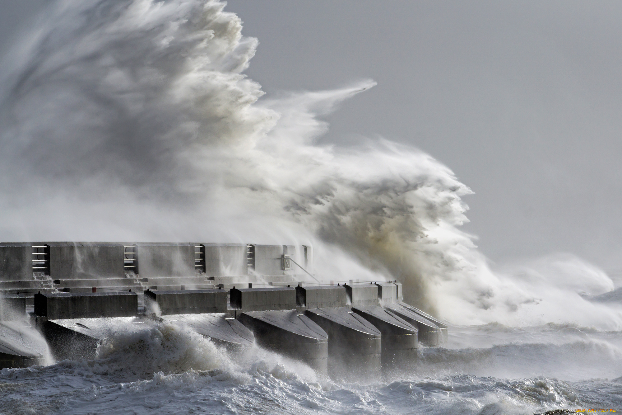 природа, стихия, прибой