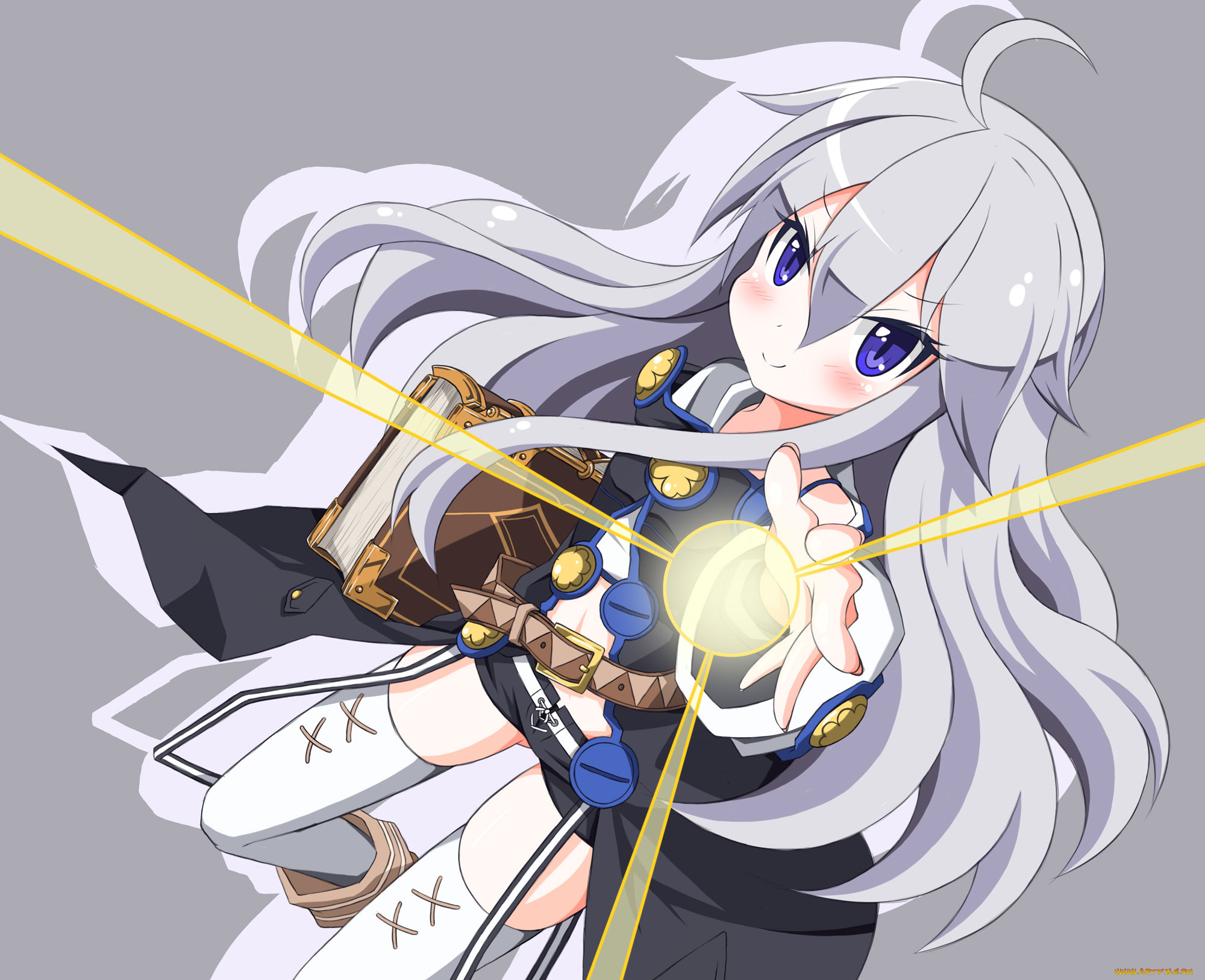 grimoire, of, zero, аниме, фон, взгляд, девушка