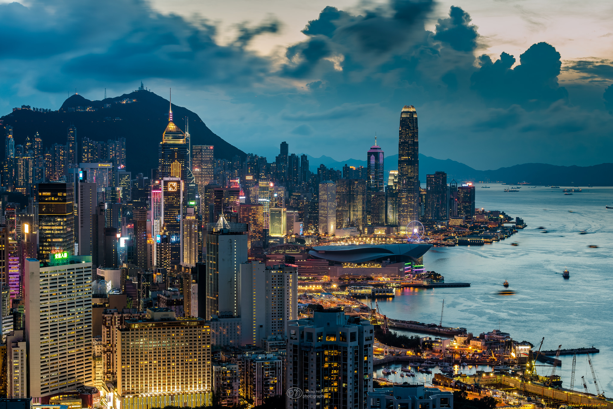 города, -, панорамы, побережье