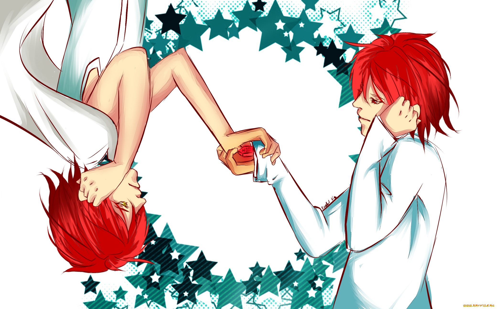 аниме, kuroko, no, baske, двое