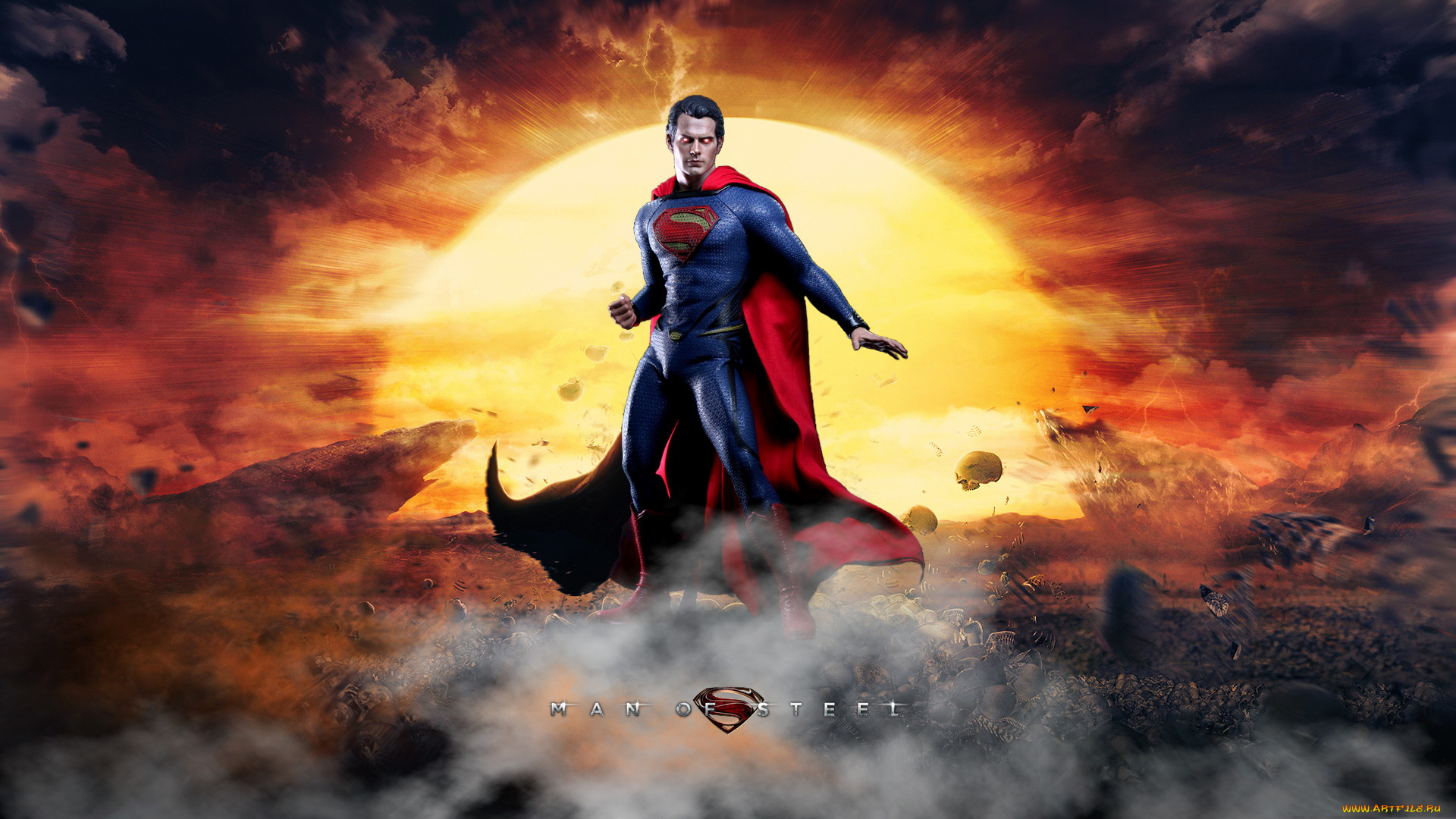 кино, фильмы, man, of, steel, мужчина, фон, униформа