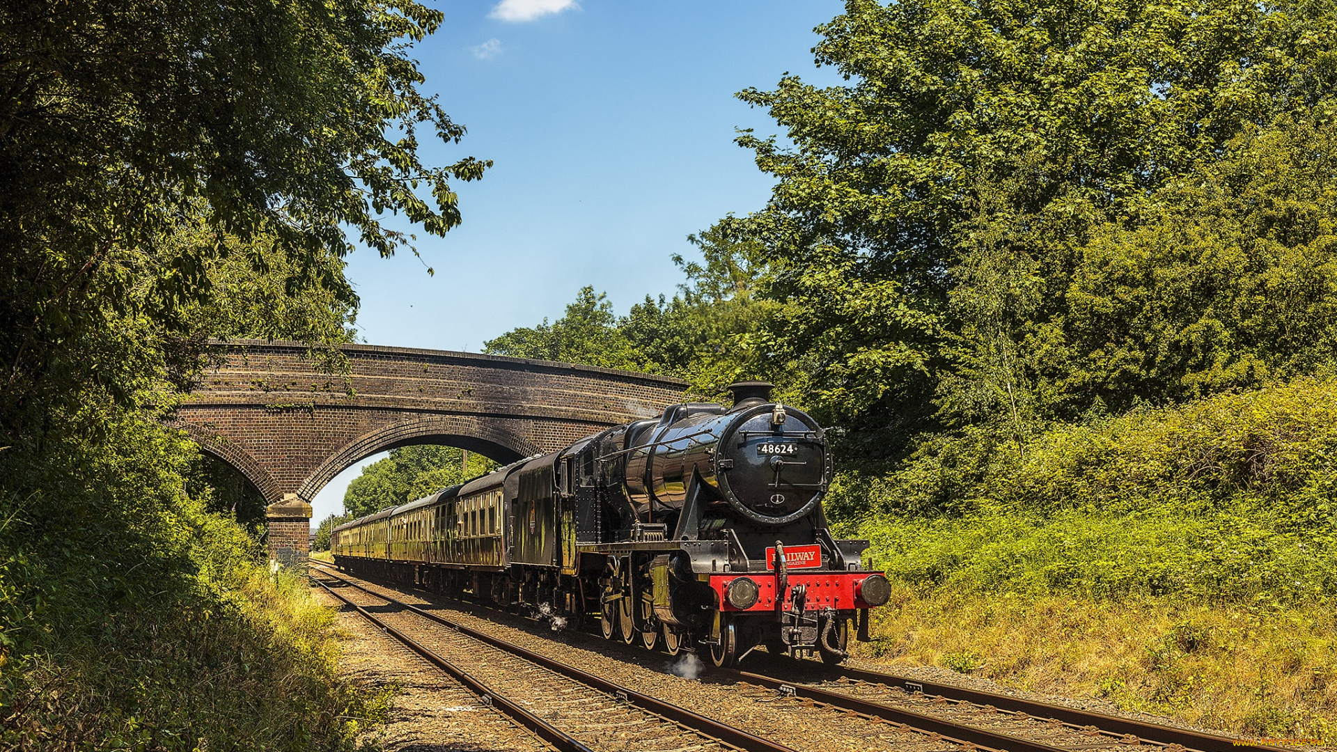 техника, паровозы, локомотив, состав