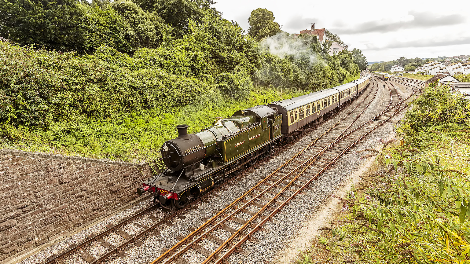 техника, паровозы, локомотив, состав