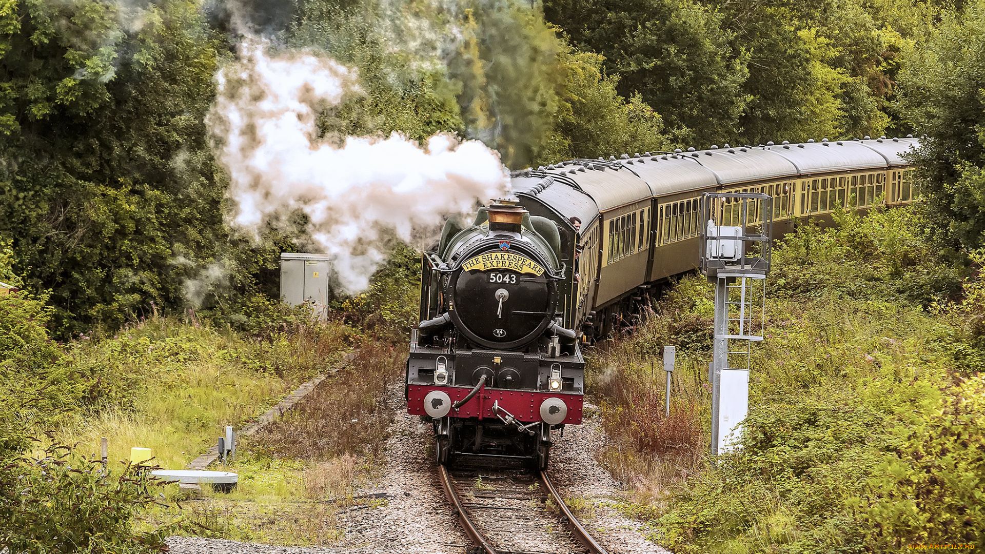 техника, паровозы, состав, локомотив