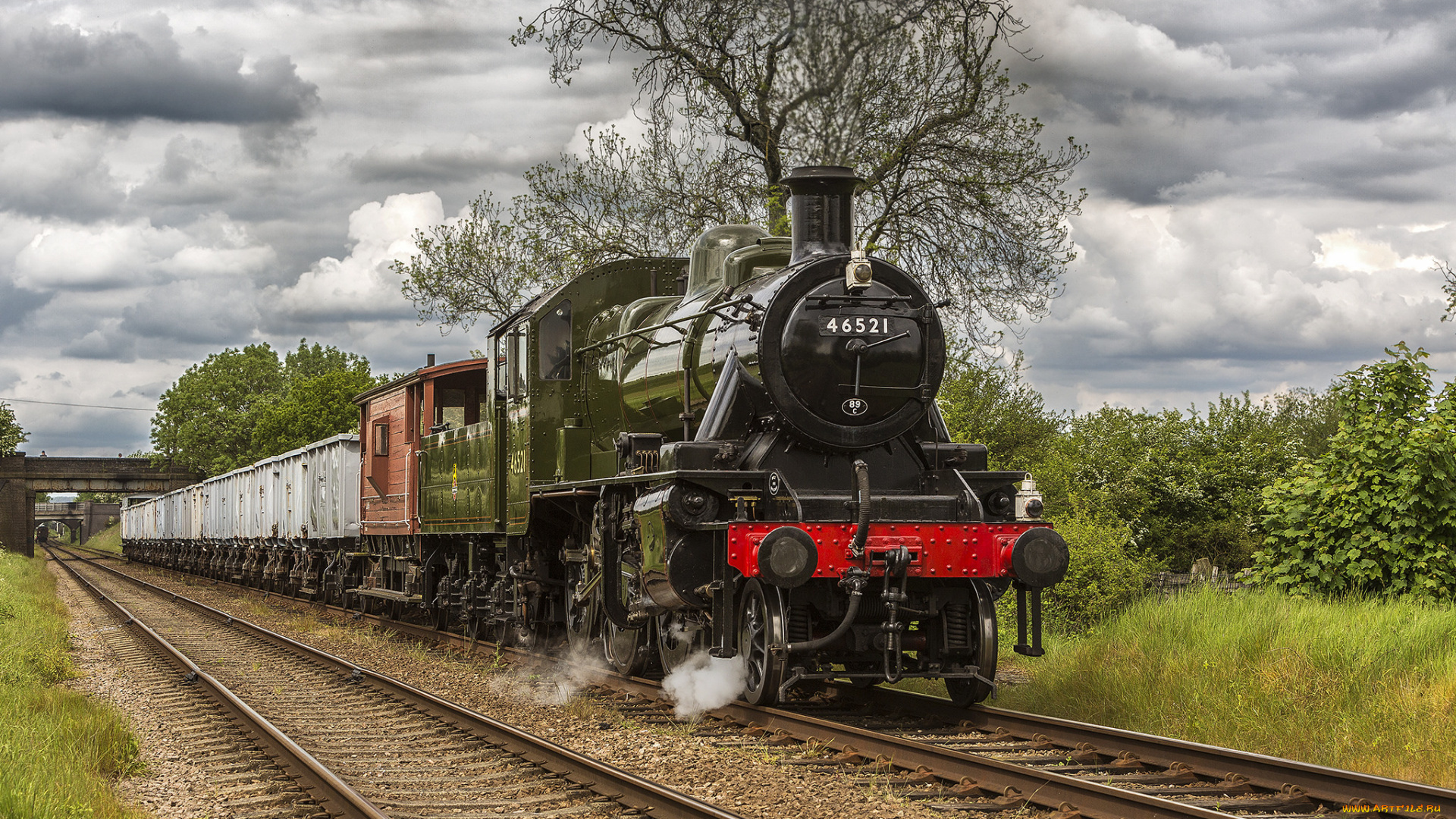 техника, паровозы, состав, локомотив