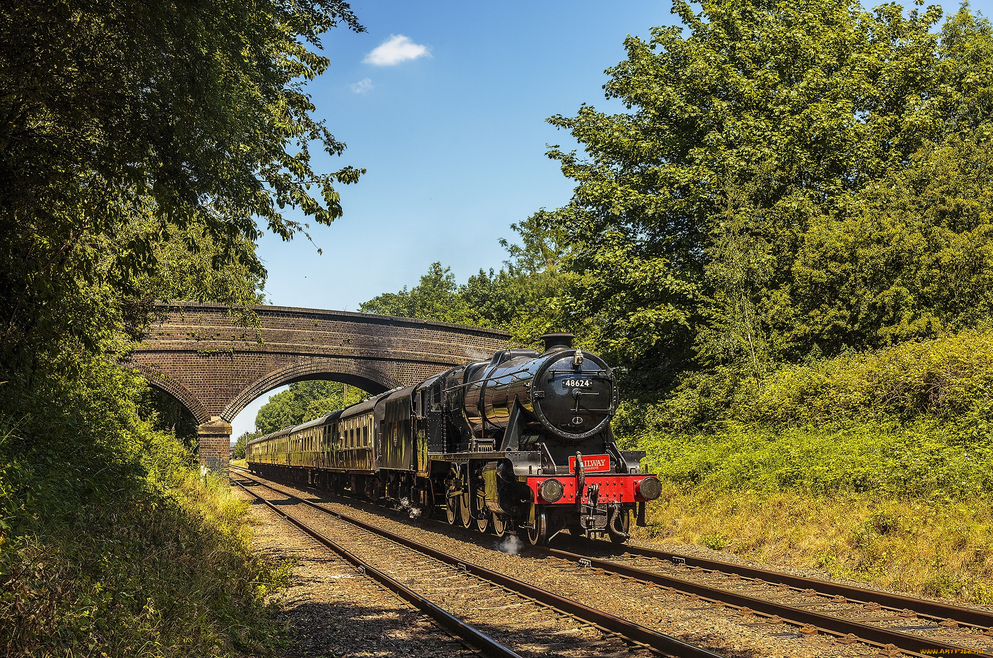 техника, паровозы, локомотив, состав