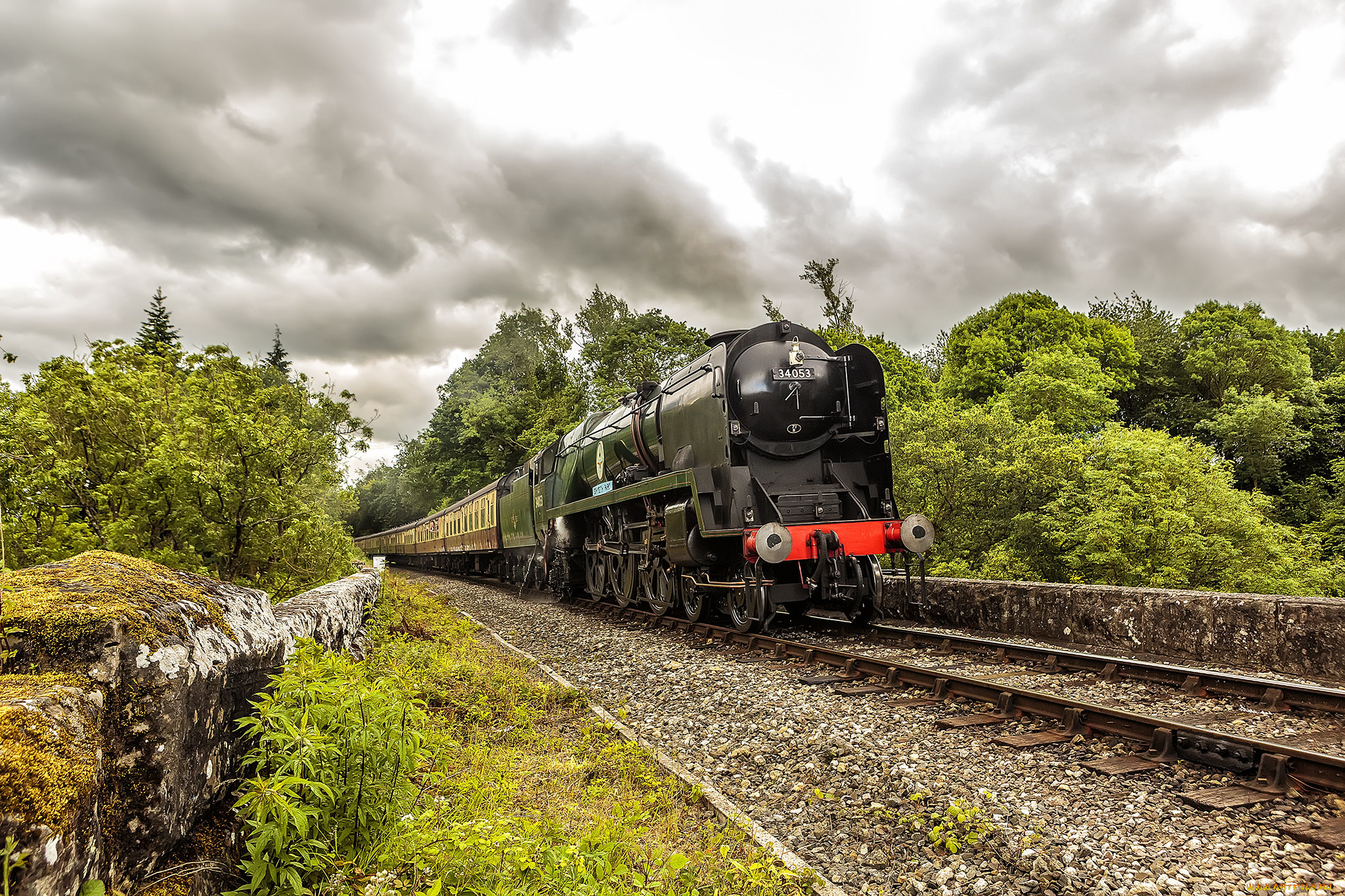 техника, паровозы, локомотив, состав