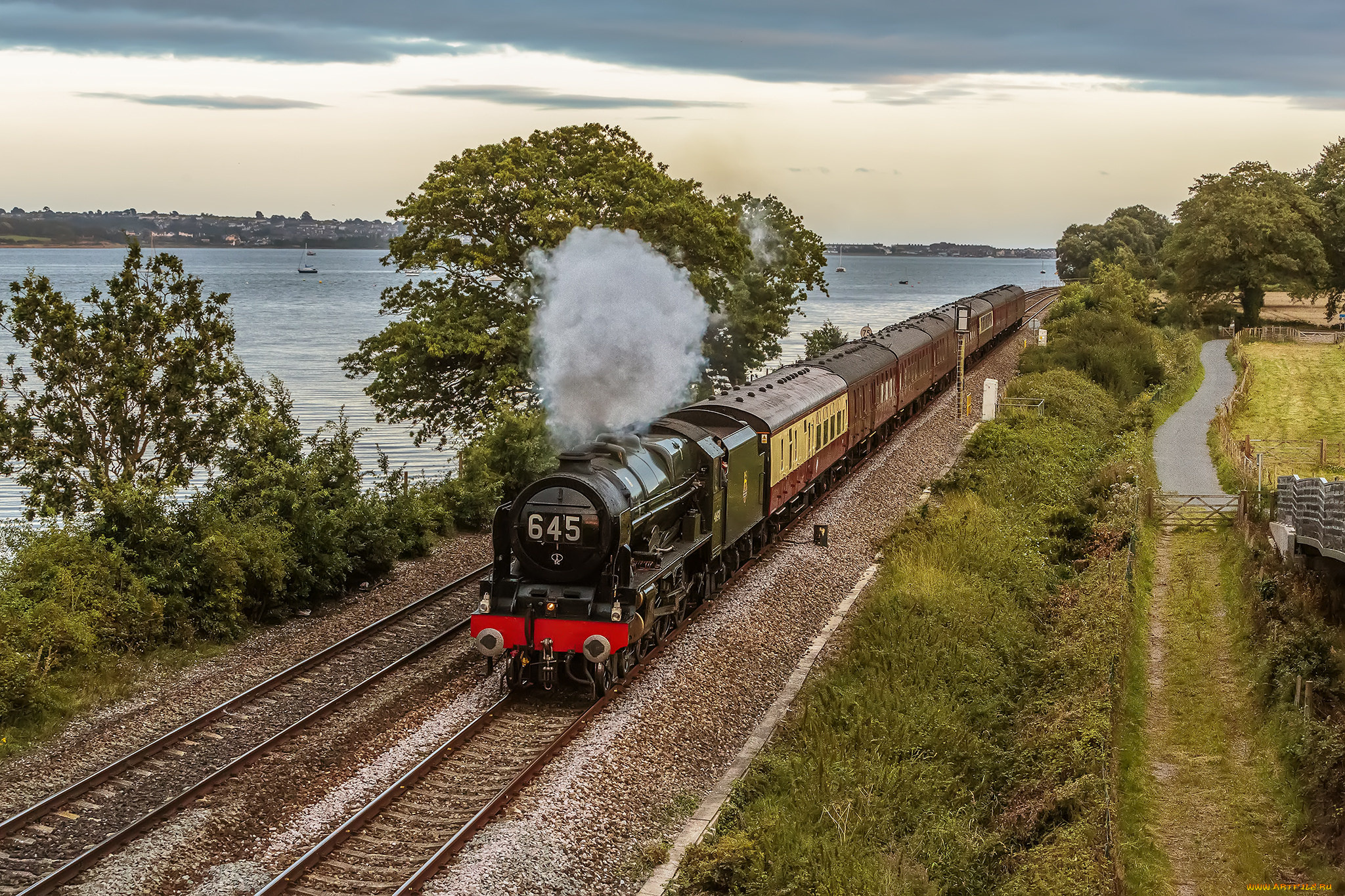 техника, паровозы, состав, локомотив