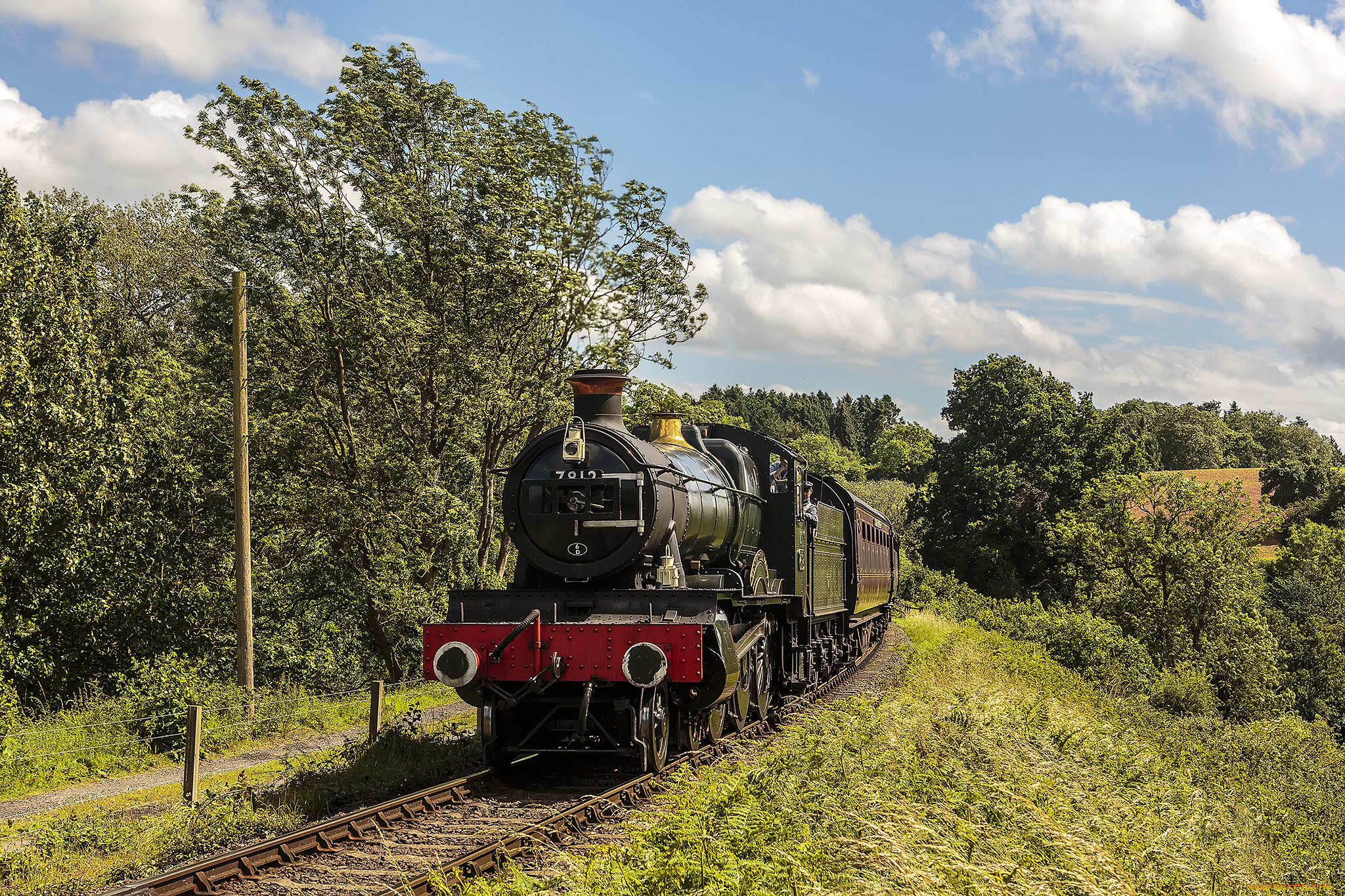 техника, паровозы, состав, локомотив