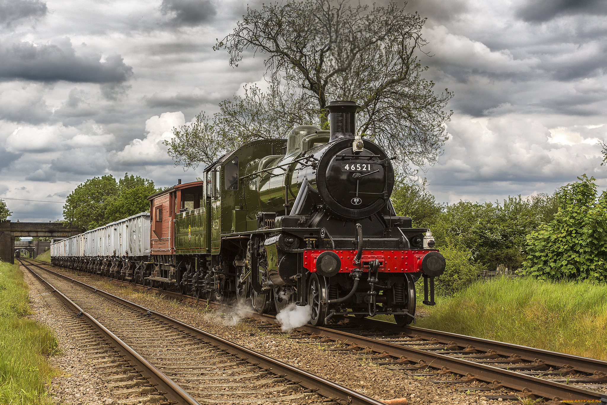 техника, паровозы, состав, локомотив