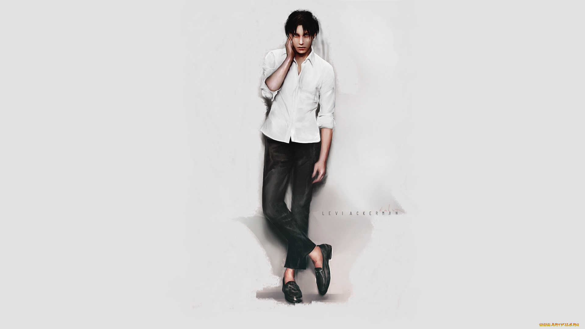 аниме, shingeki, no, kyojin, леви