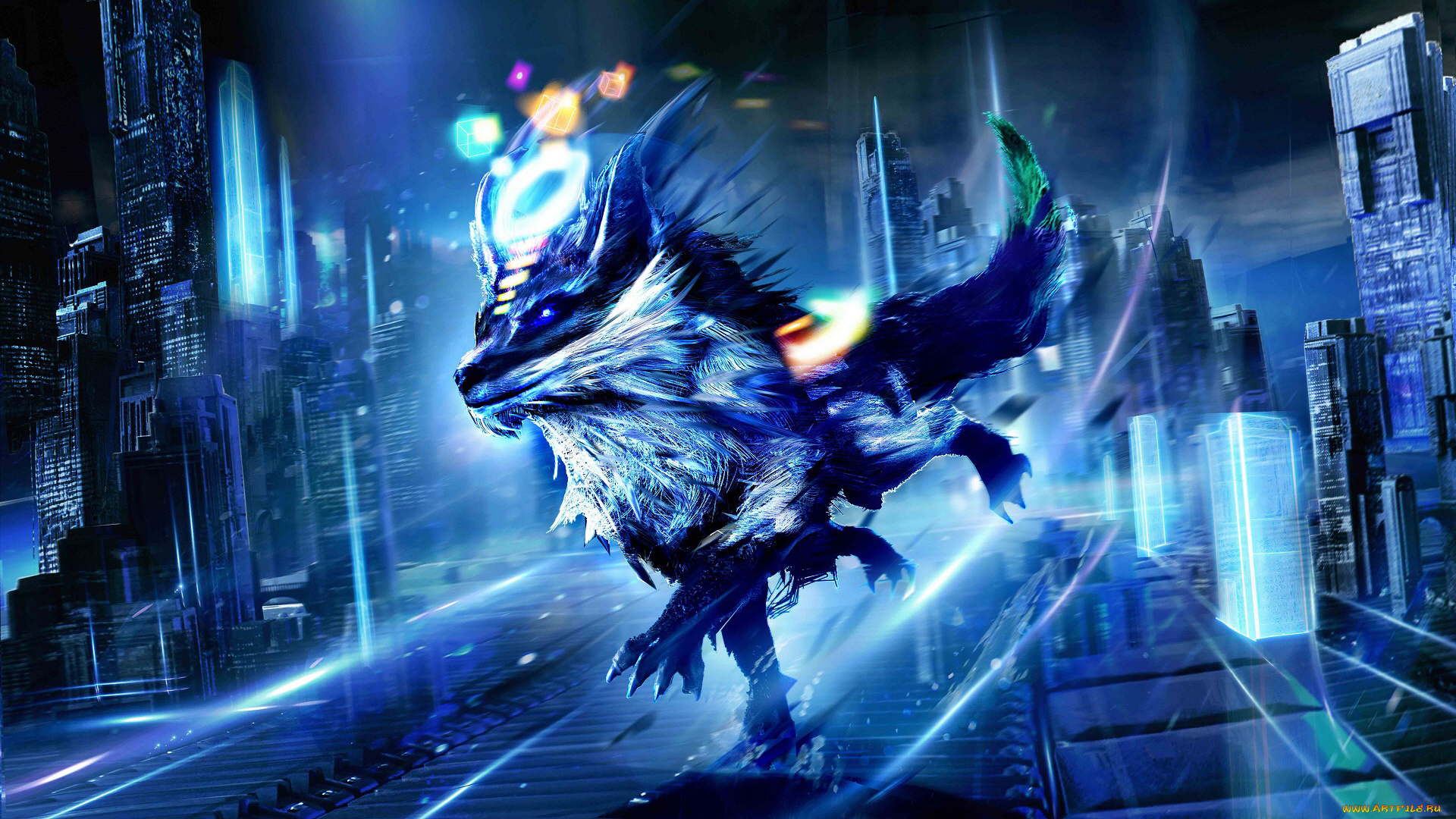 фэнтези, оборотни, волк