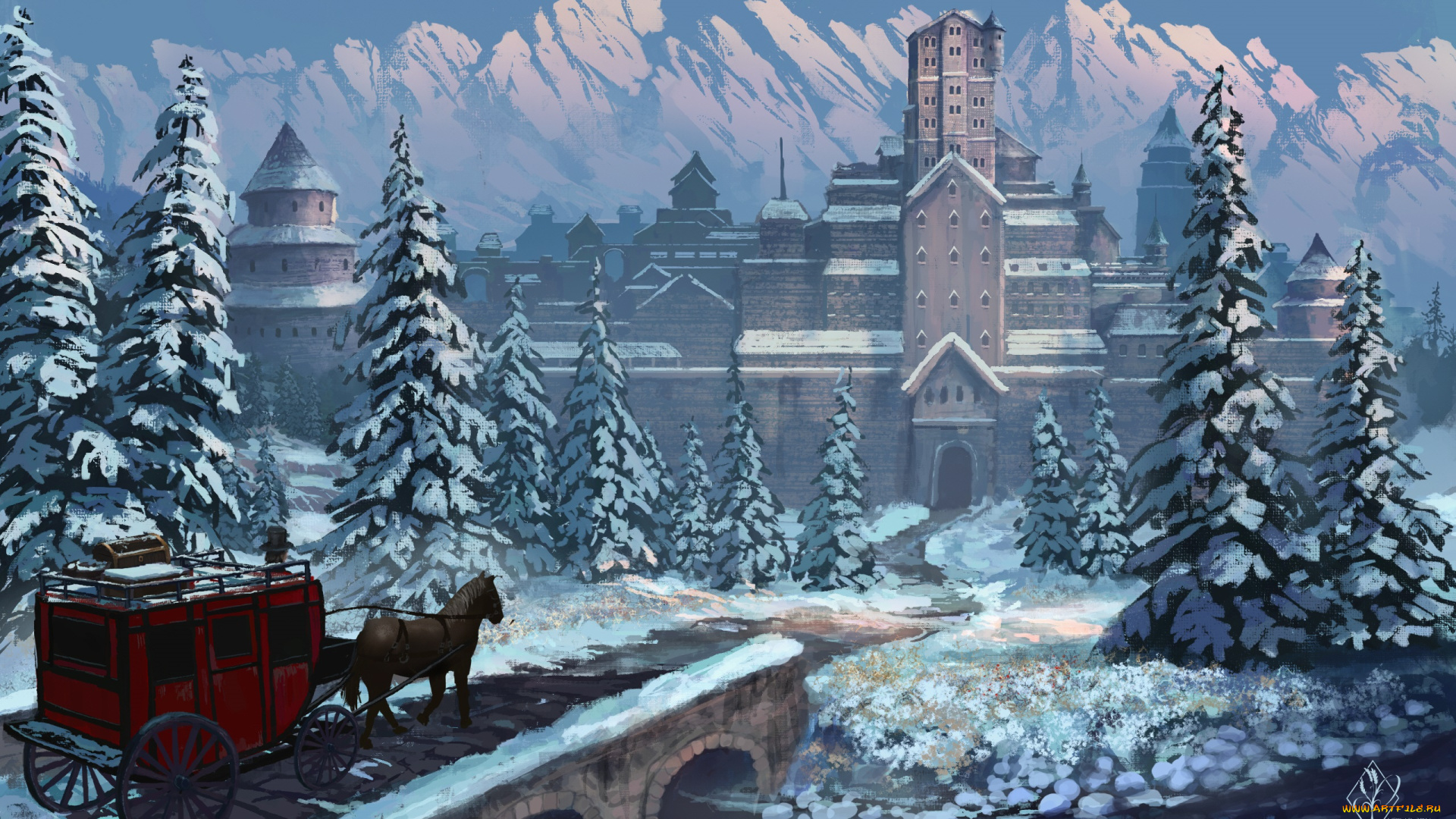 фэнтези, замки, замок