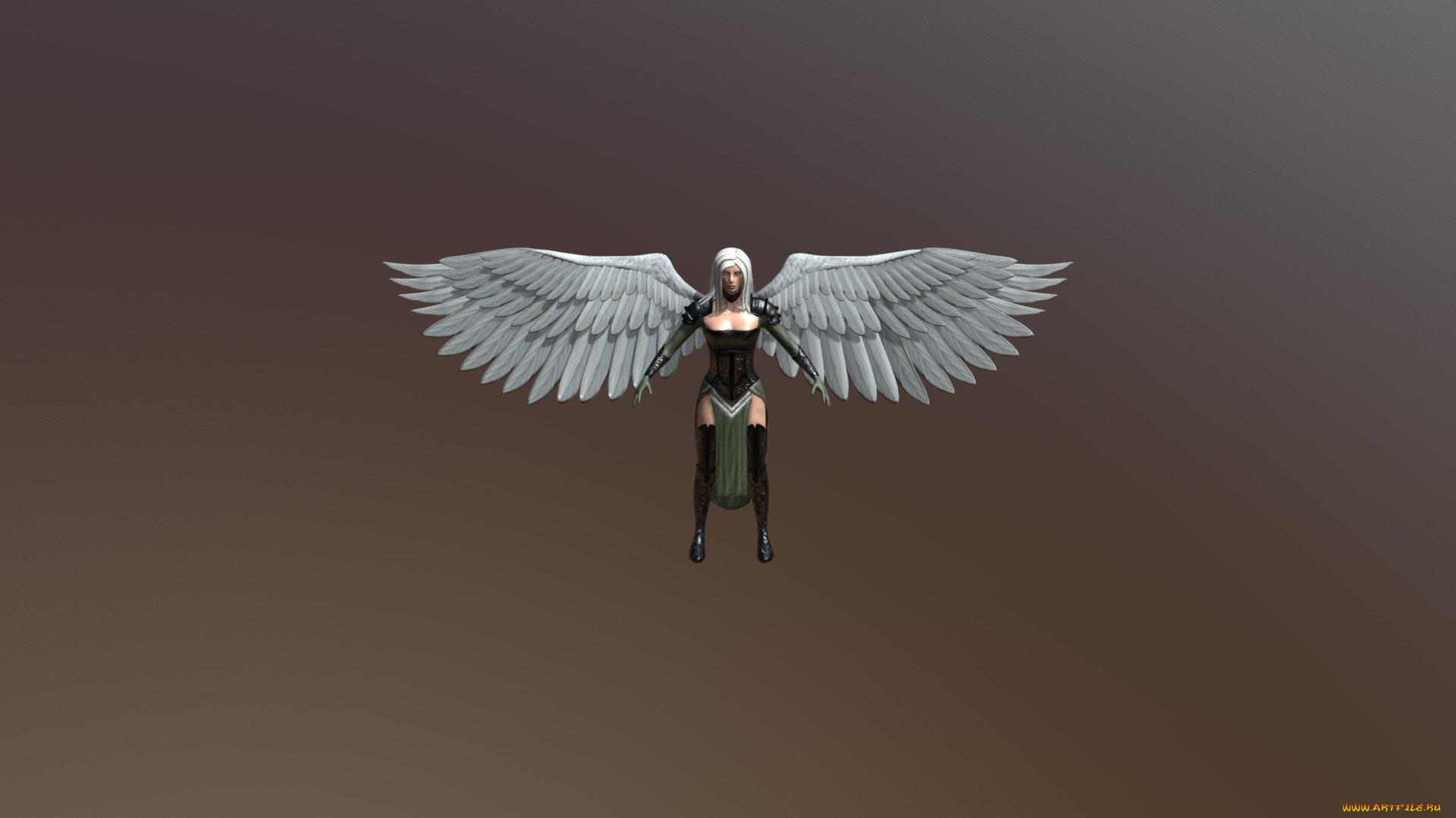 3д, графика, ангел, , angel, девушка, ангел, крылья