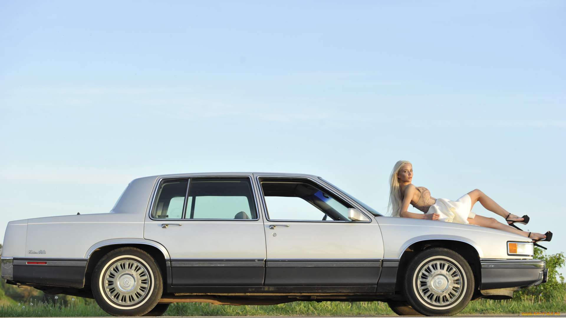 автомобили, -авто, с, девушками, cadillac, de, ville