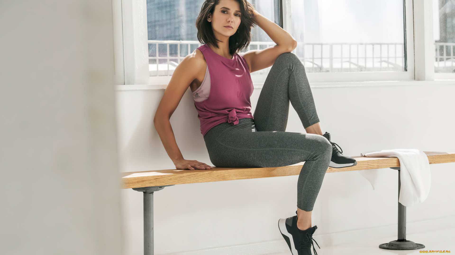 nina, dobrev, спорт, фитнес, нина, добрев, скамейка, спортивная, одежда, девушка, актриса, николина, каменова, добрева