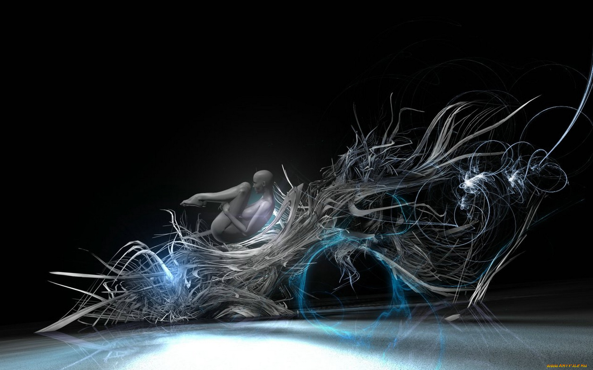 3д, графика, люди, , people, девушка, переплетение