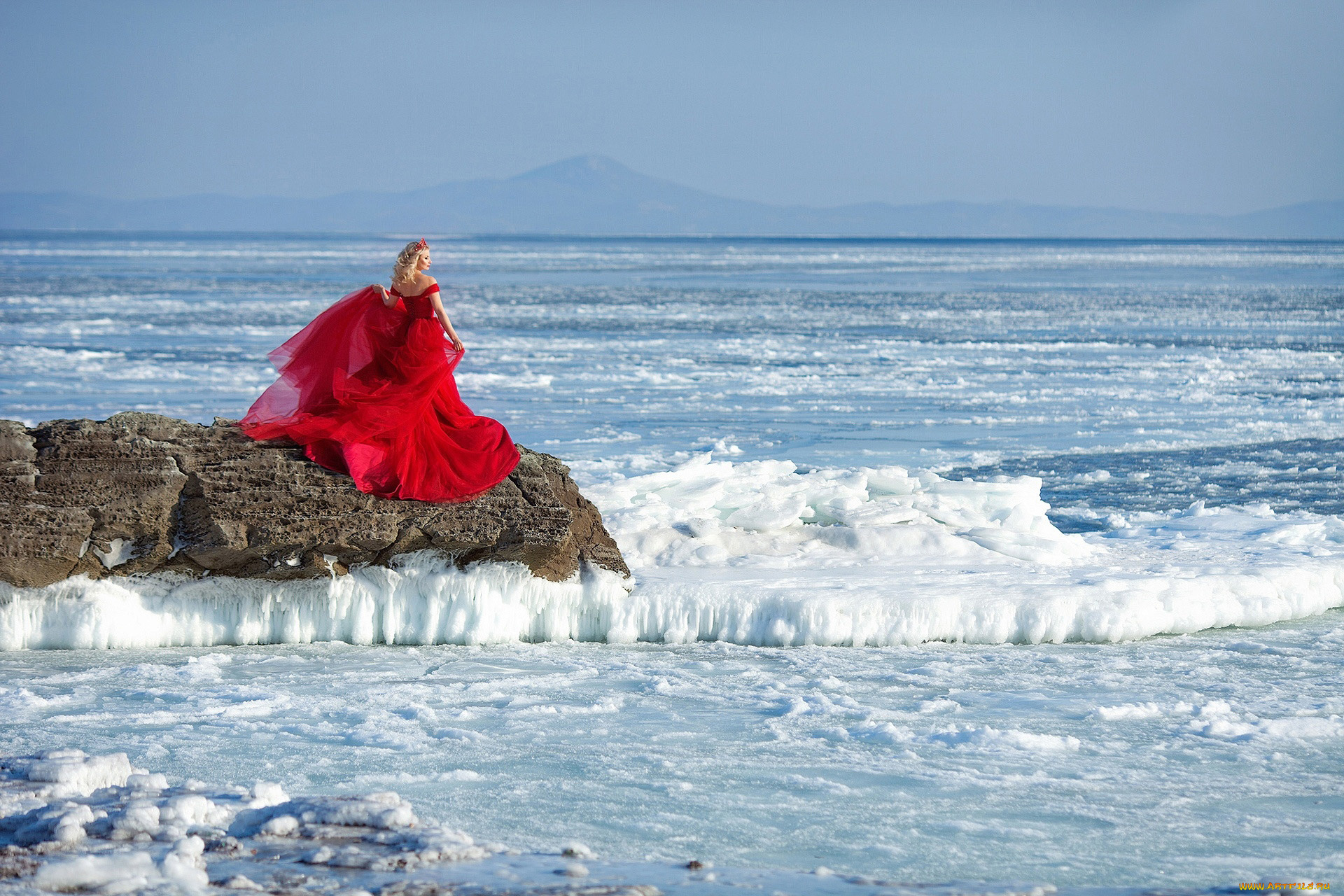 девушки, -, блондинки, , светловолосые, море, скала, блондинка