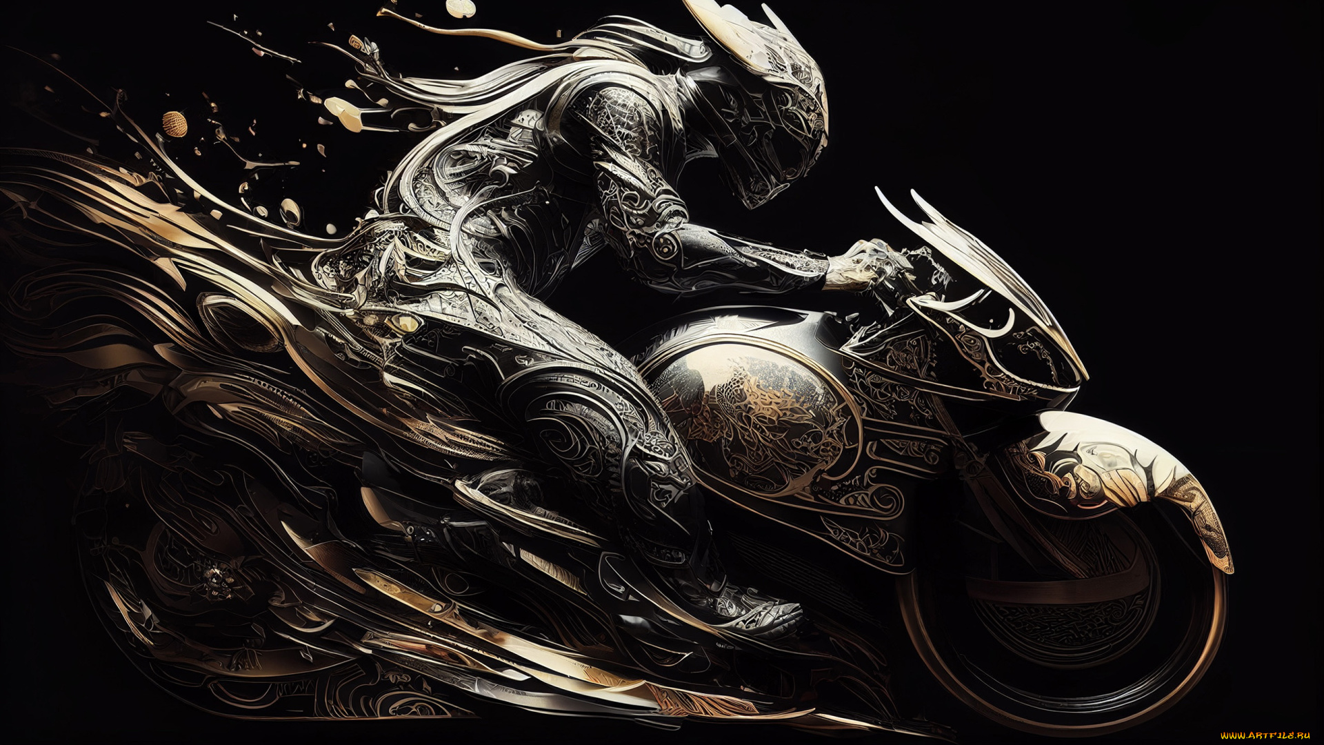 фэнтези, транспортные, средства, мотоцикл