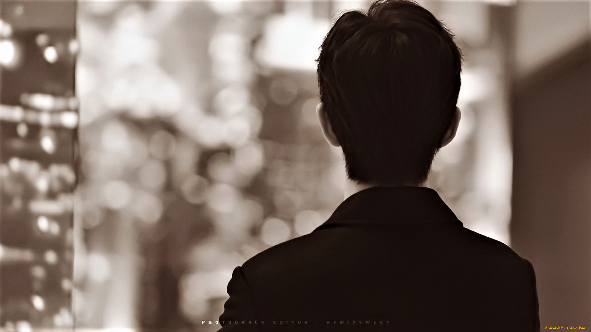 мужчины, xiao, zhan, актер, спина