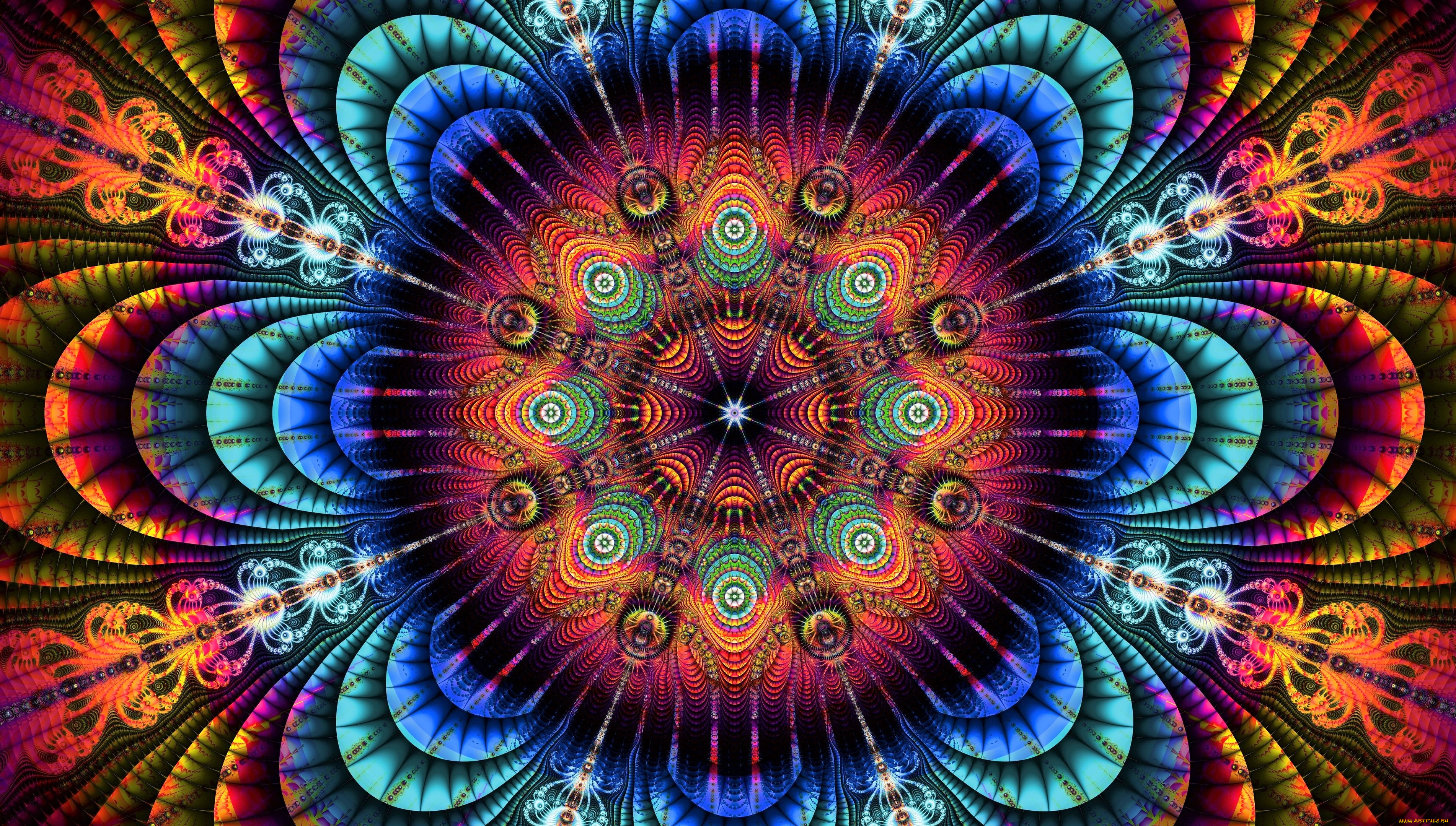 3д, графика, цветы, , flowers, цветок, узор