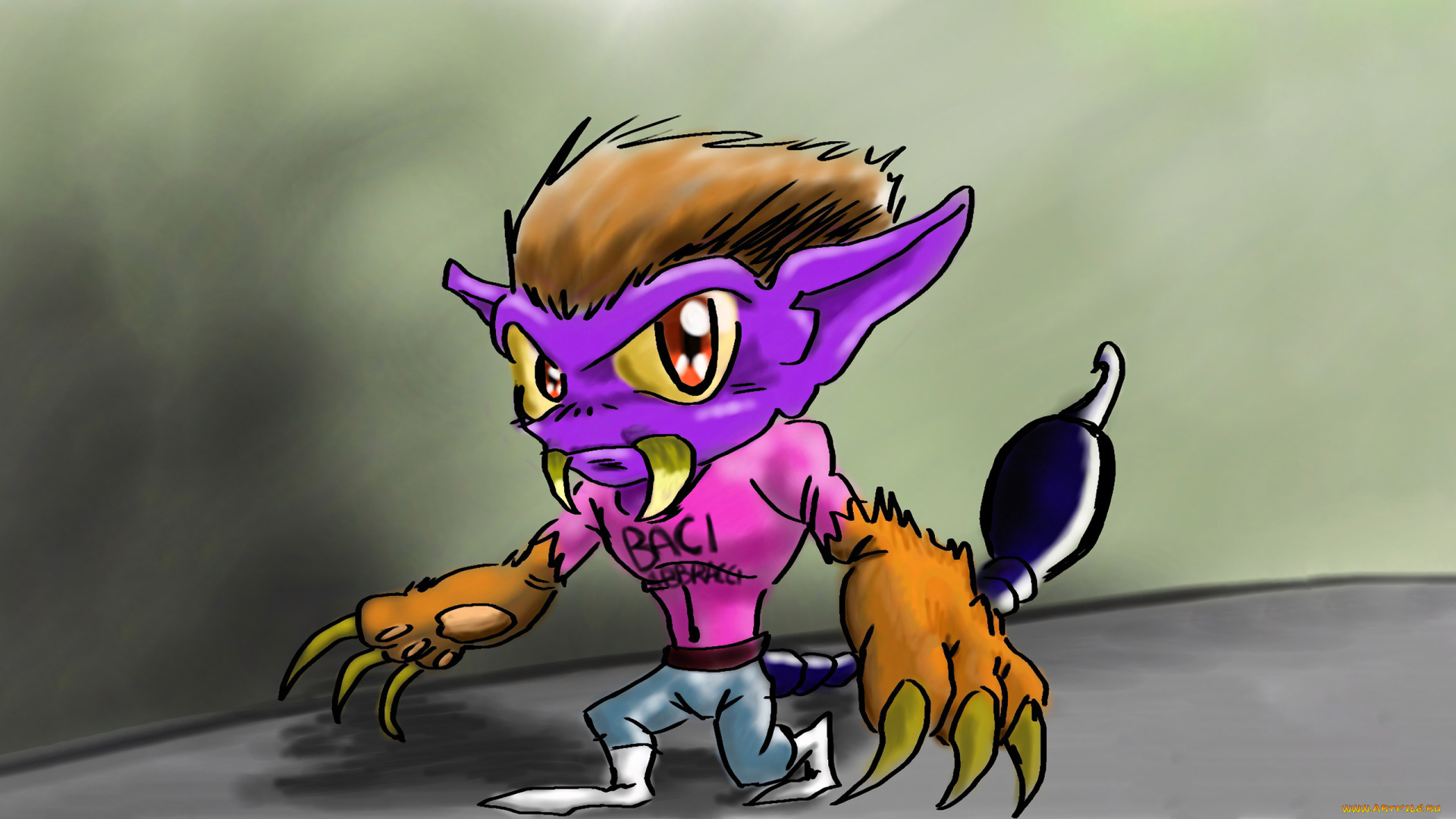 314077, рисованное, животные, , сказочные, , мифические, монстр, существо