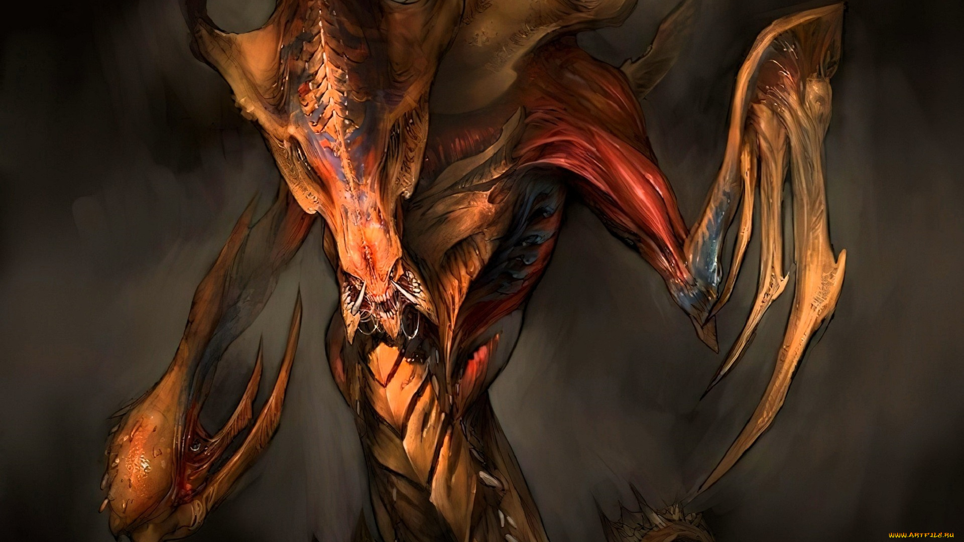 видео, игры, starcraft, ii, , wings, of, liberty, монстр