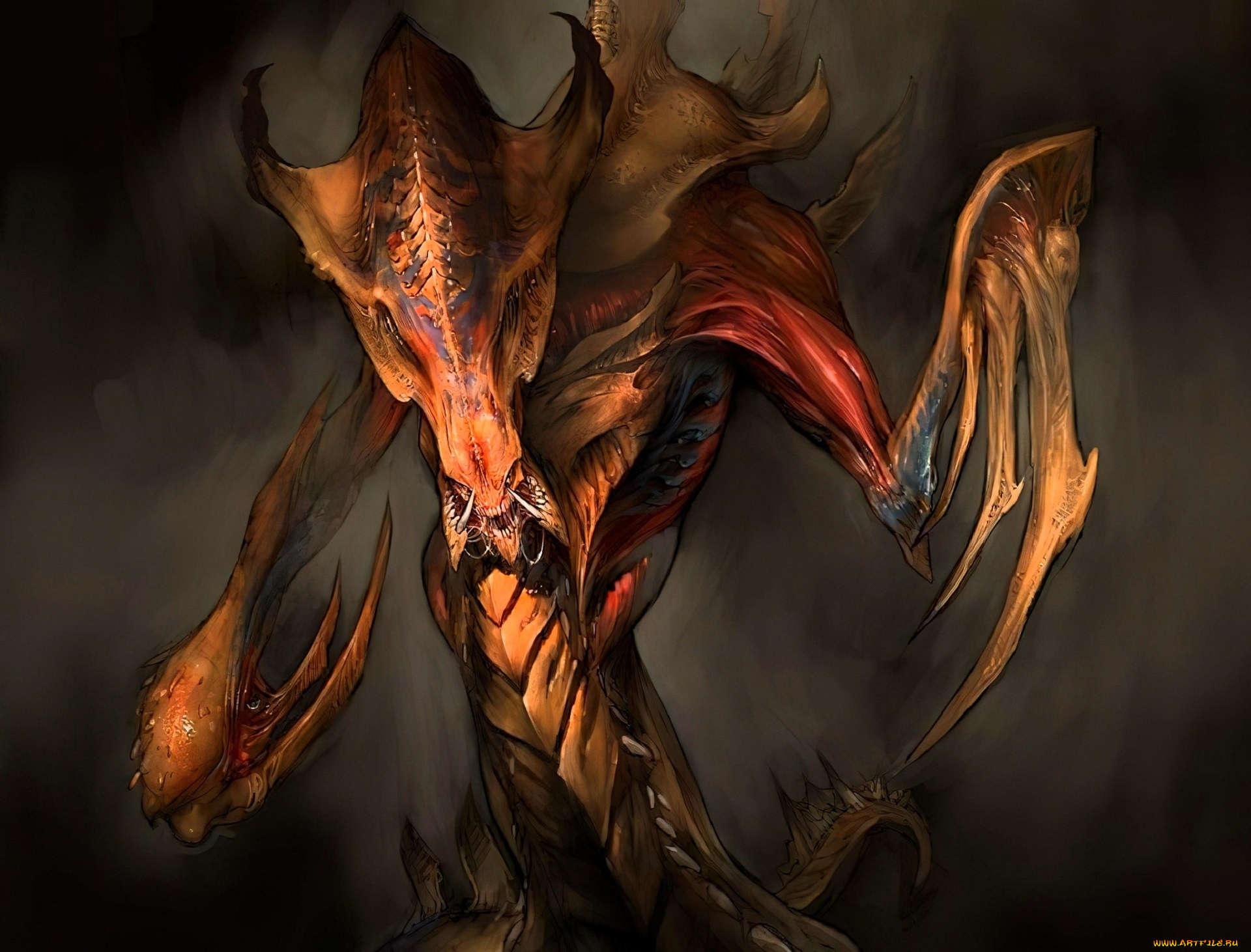 видео, игры, starcraft, ii, , wings, of, liberty, монстр