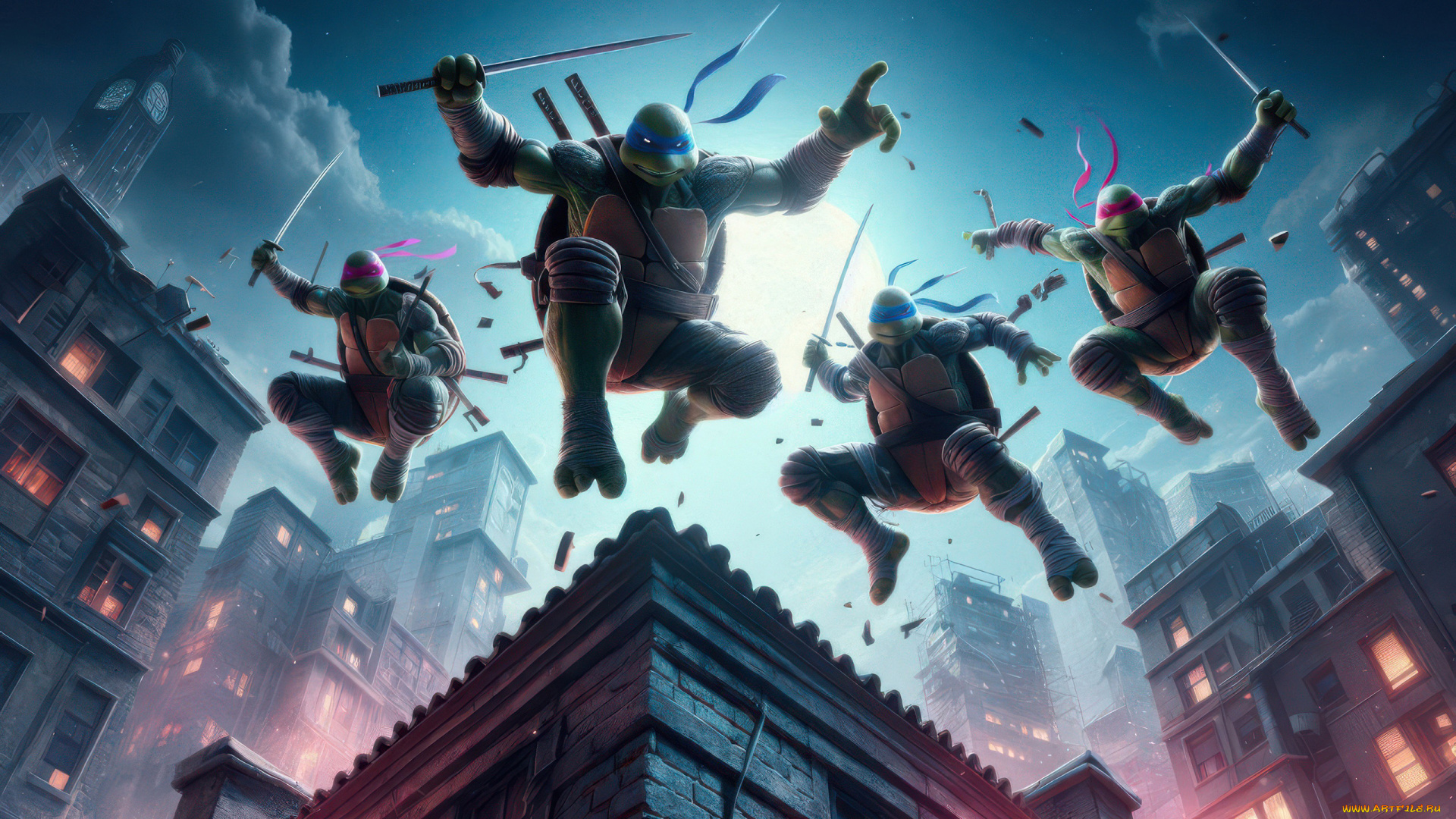 3д, 3д, графика, мультфильмы, , кино, , видео, игры, tmnt