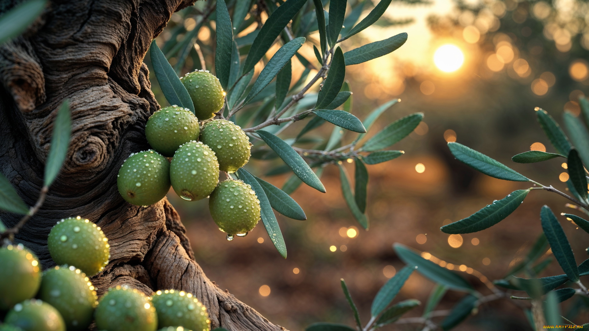 3д, графика, природа, , nature, оливки