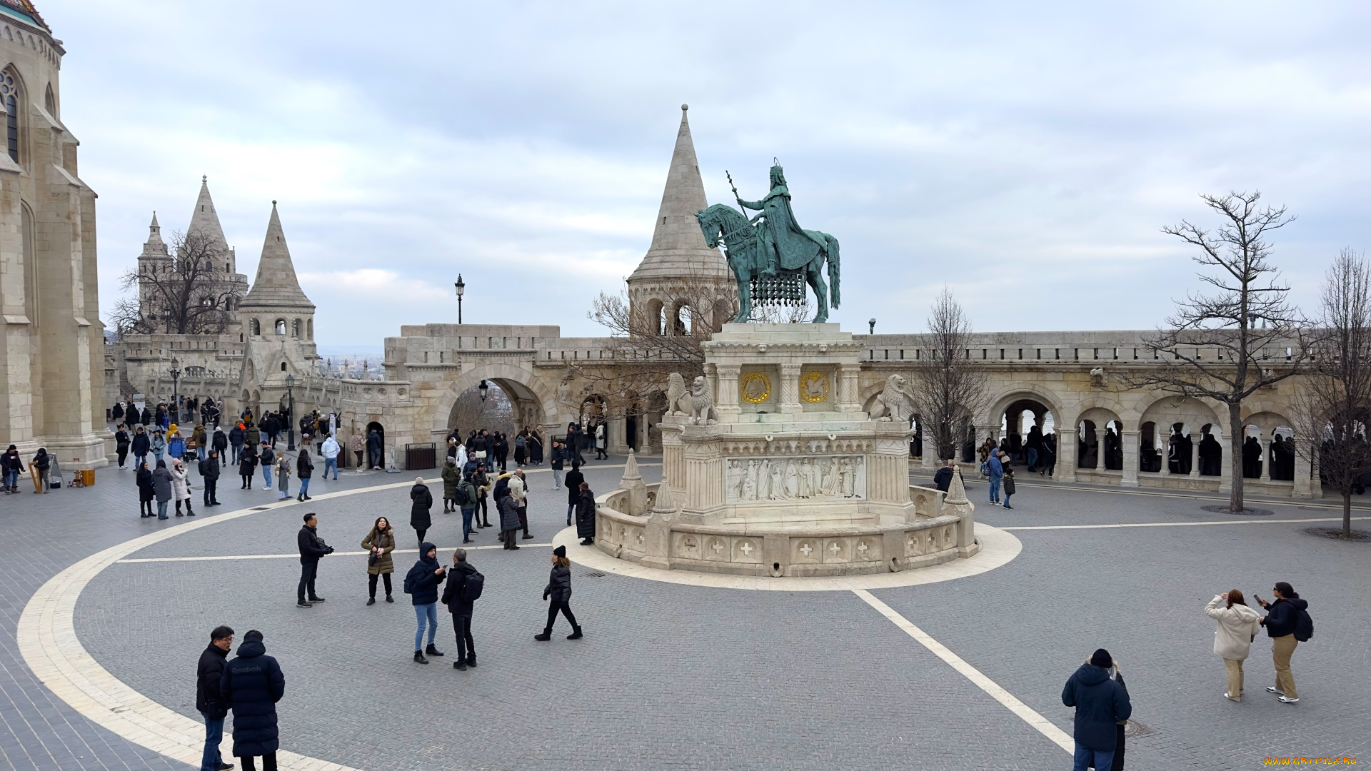 города, будапешт, , венгрия, площадь, памятник, туристы