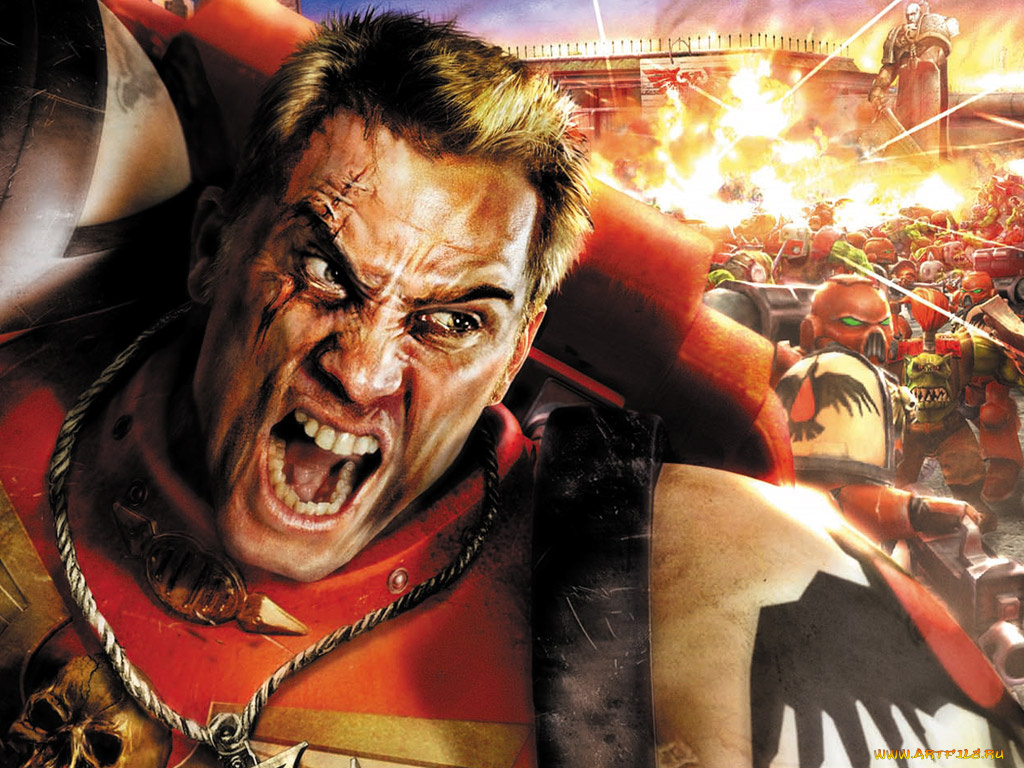 warhammer, 40k, dawn, of, war, видео, игры, 40, 000