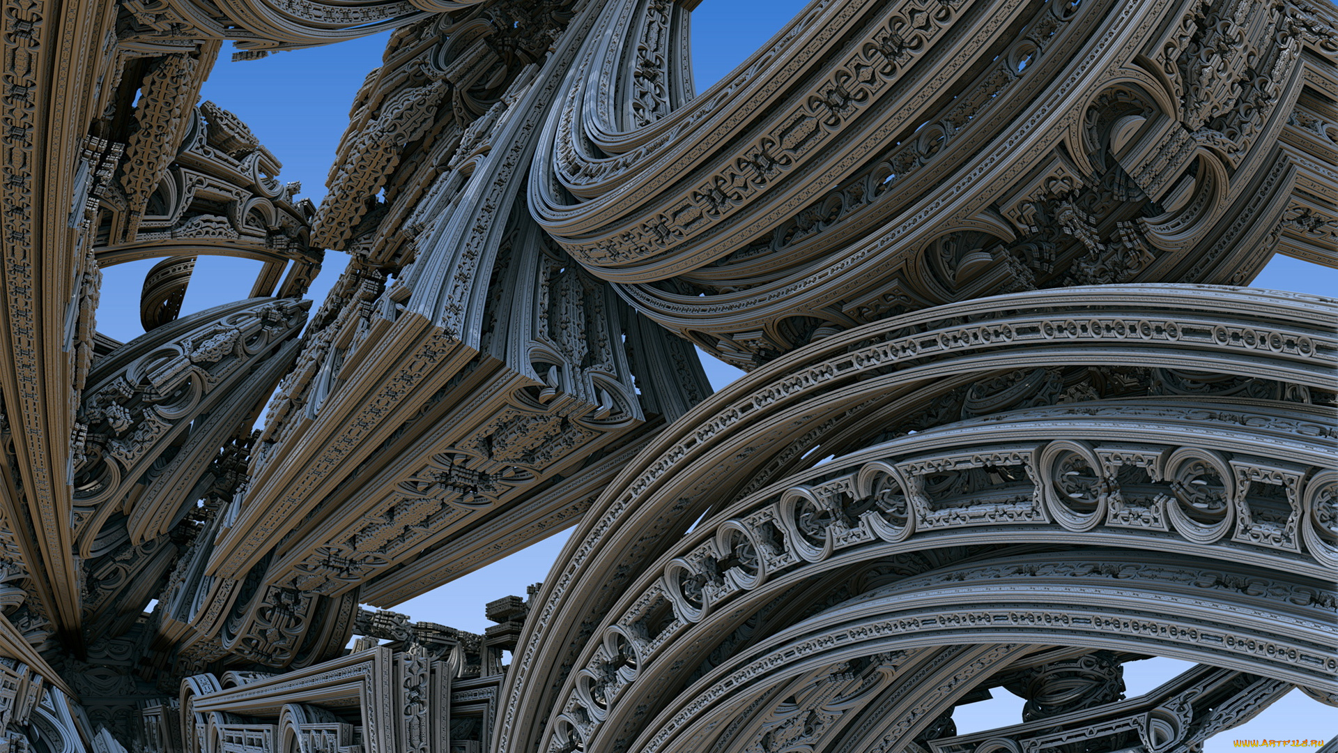 3д, графика, fractal, фракталы