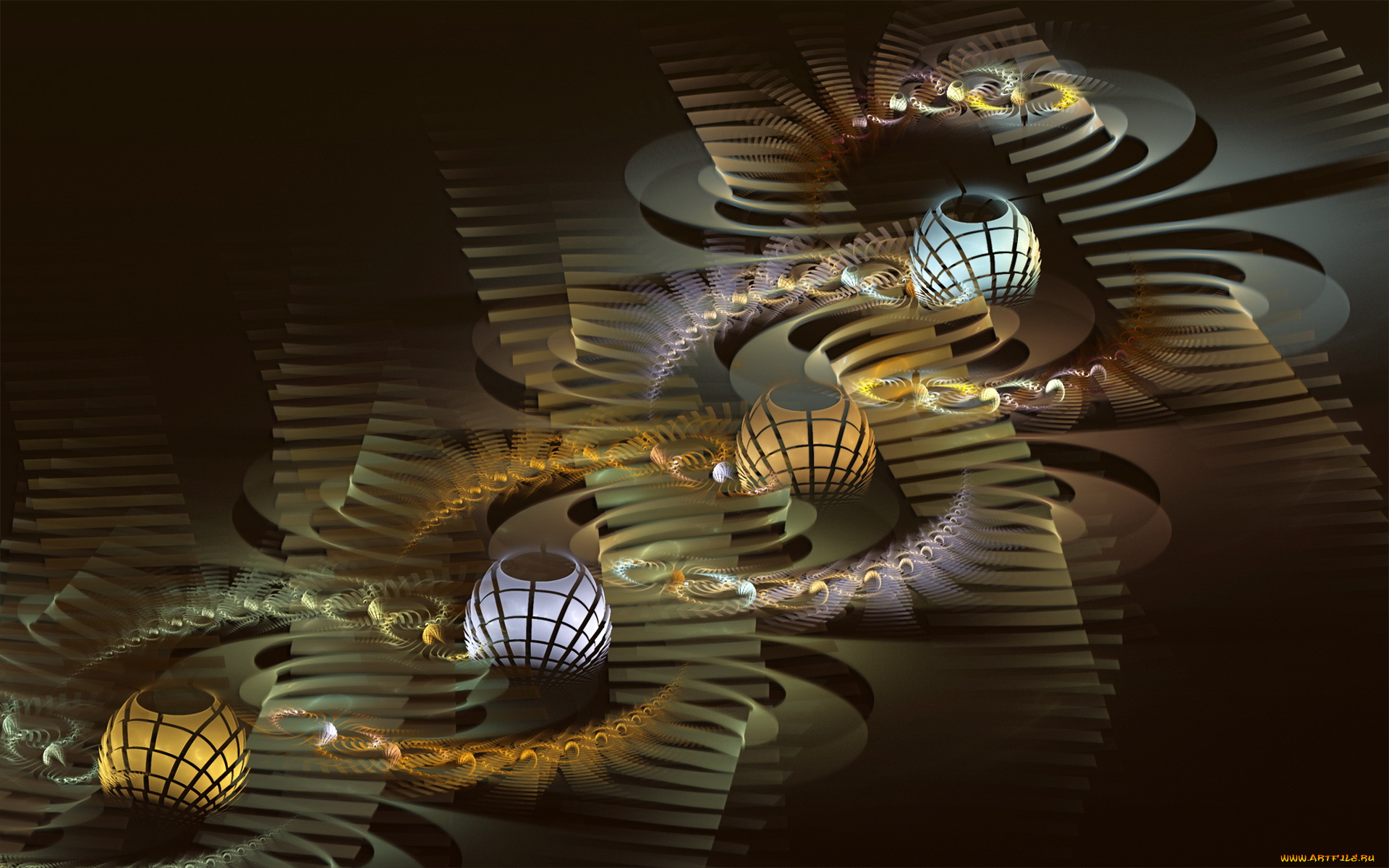 3д, графика, fractal, фракталы