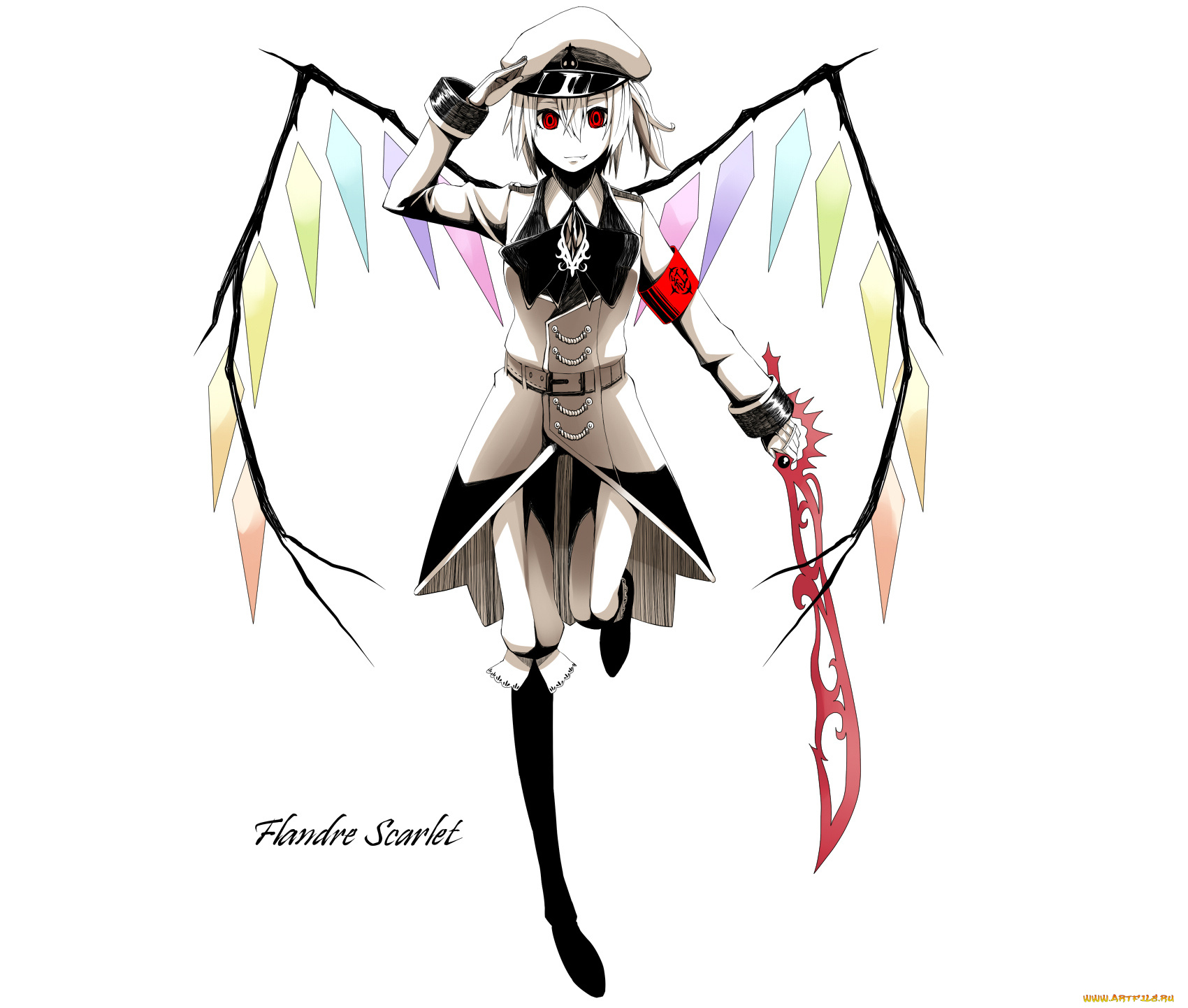 аниме, touhou, flandre, scarlet