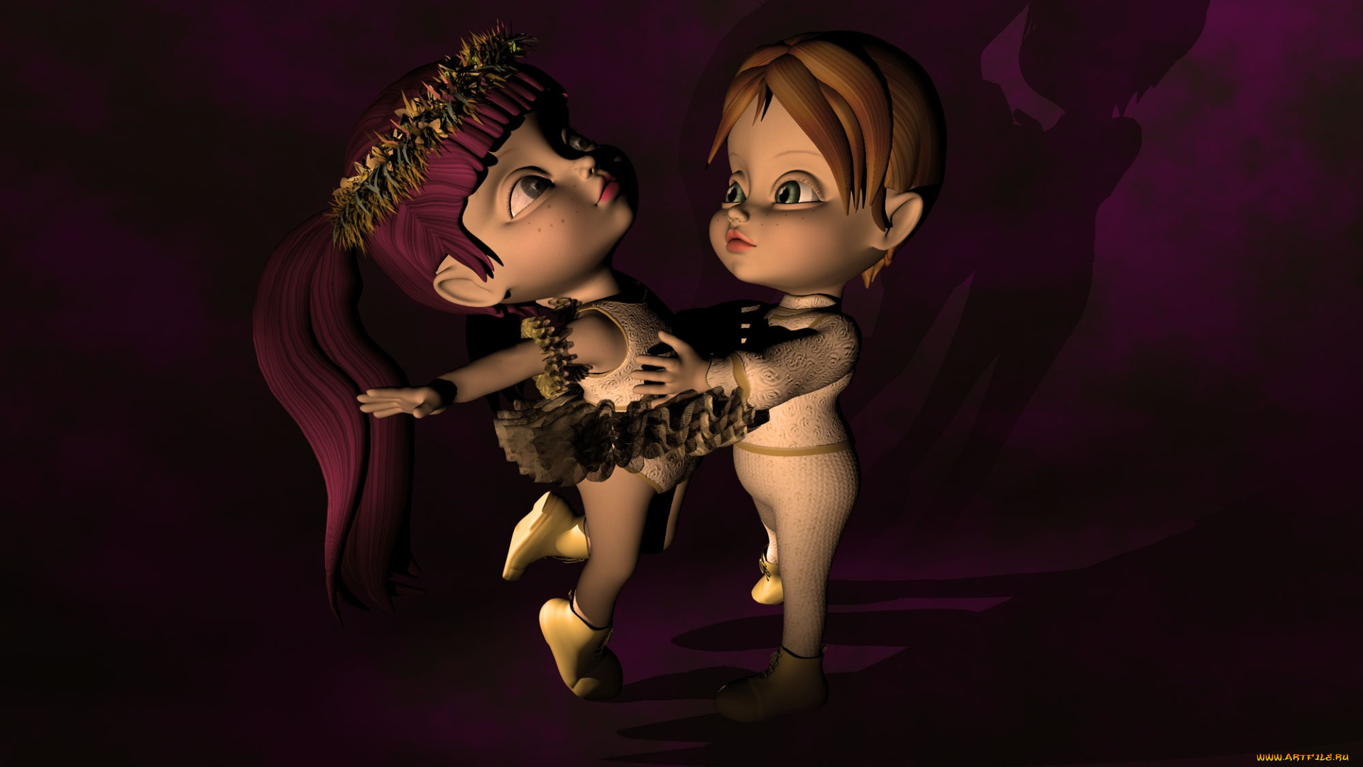 3д, графика, people, люди, девушка, мальчик