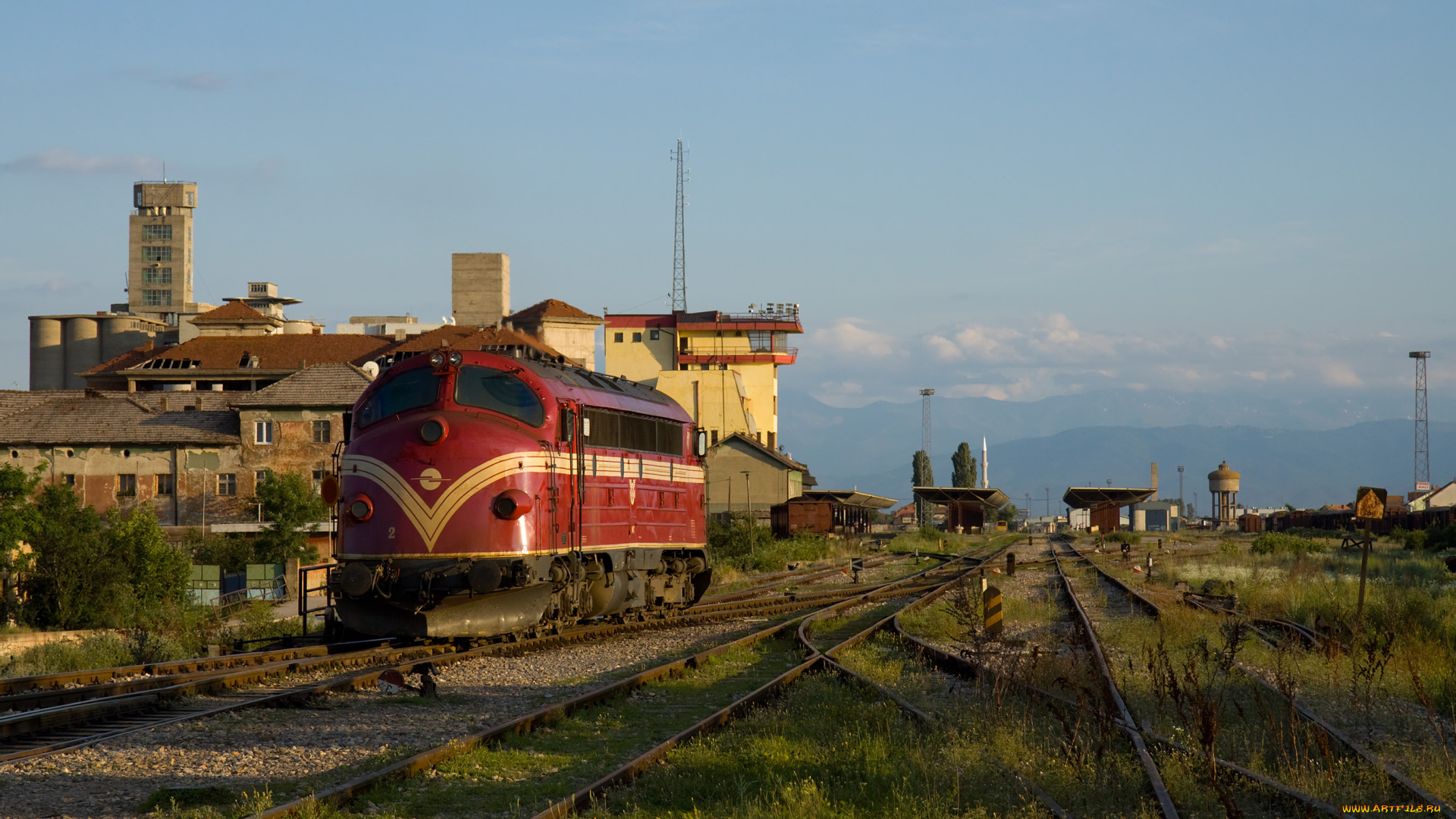 техника, локомотивы, депо, пути, локомотив