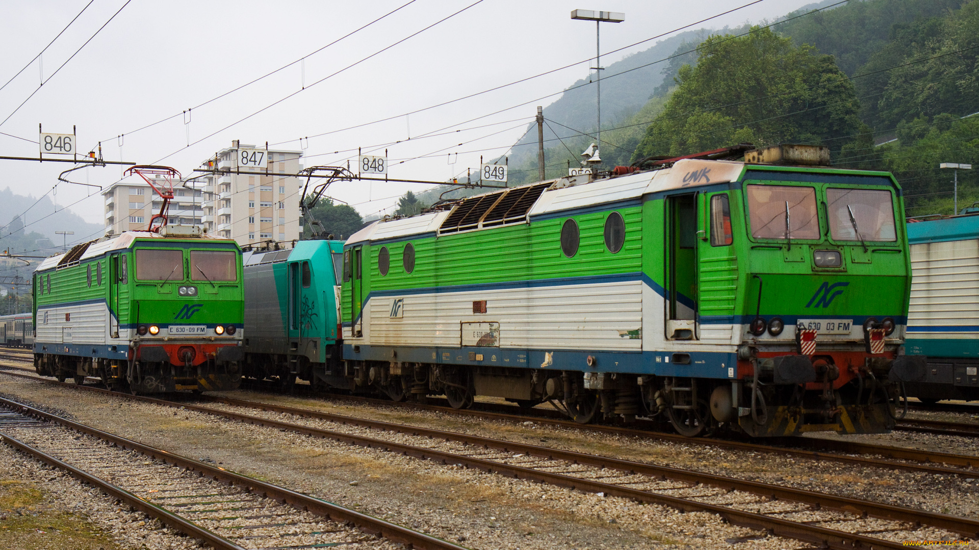 техника, локомотивы, рельсы