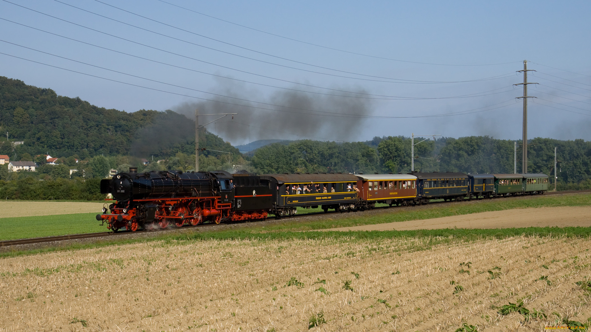 техника, паровозы, паровоз, вагоны, дым